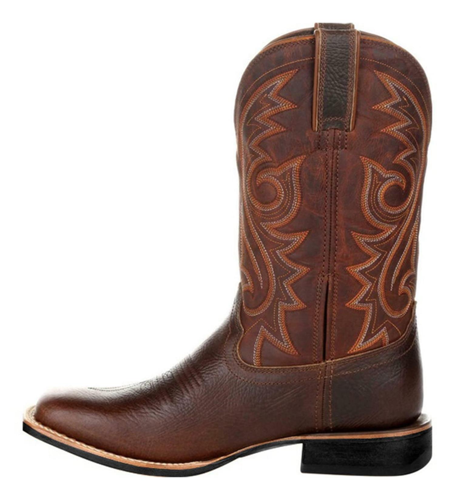 Hamovessi Men's Lightweight Cowboy Boots | Durable Western Country Boots Brown 13 - Buy Online on GoSupps.com