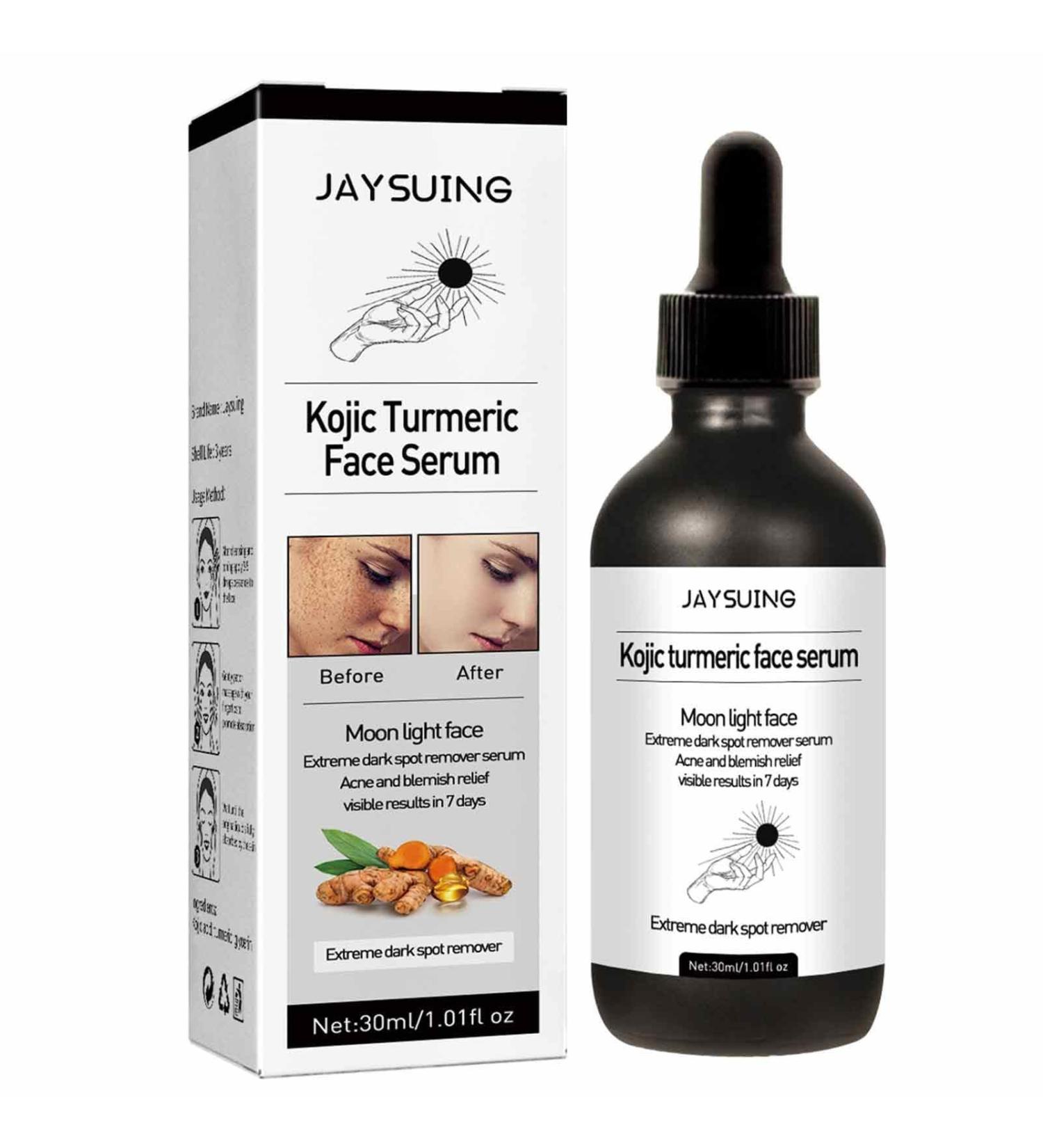  LINGJIONG Turmeric Facial Essence Dark Spot Corrector | 1.01 FL oz Rejuvenating Skin Care for Women Moisturizes Dull and Dry Skin - Buy Online on GoSupps.com
