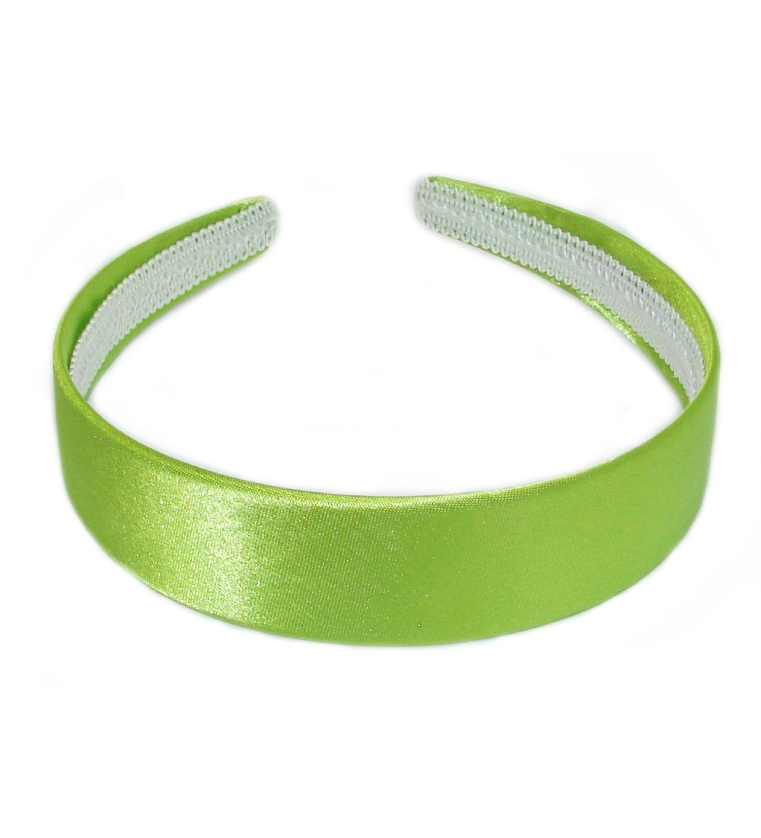 Bling Online 2.5cm Satin Covered Alice Headband. (Green)