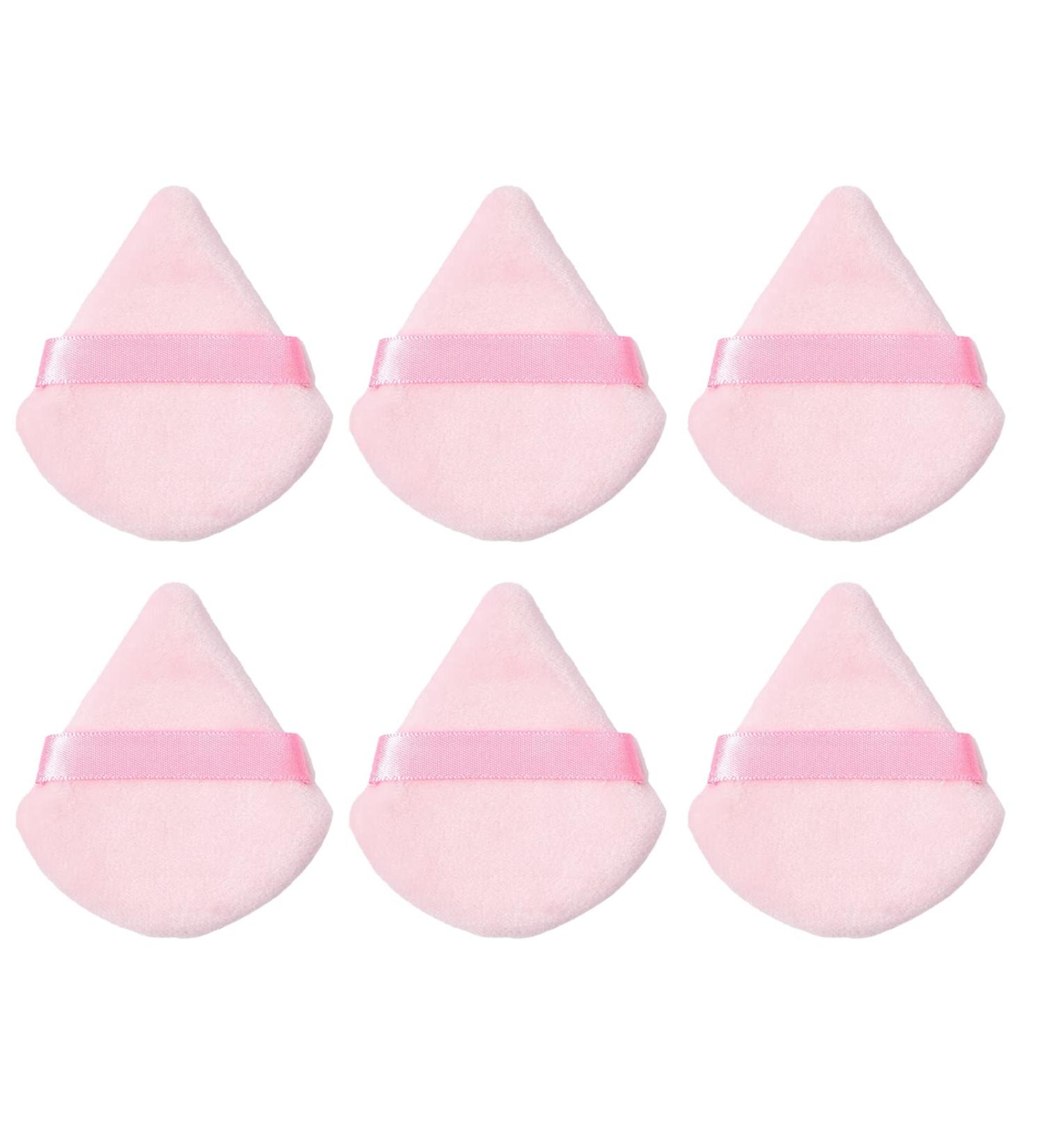 Buy Pink Triangular Facial Puff | Reusable Cotton Makeup Tool for Flawless Beauty - Buy Online on GoSupps.com