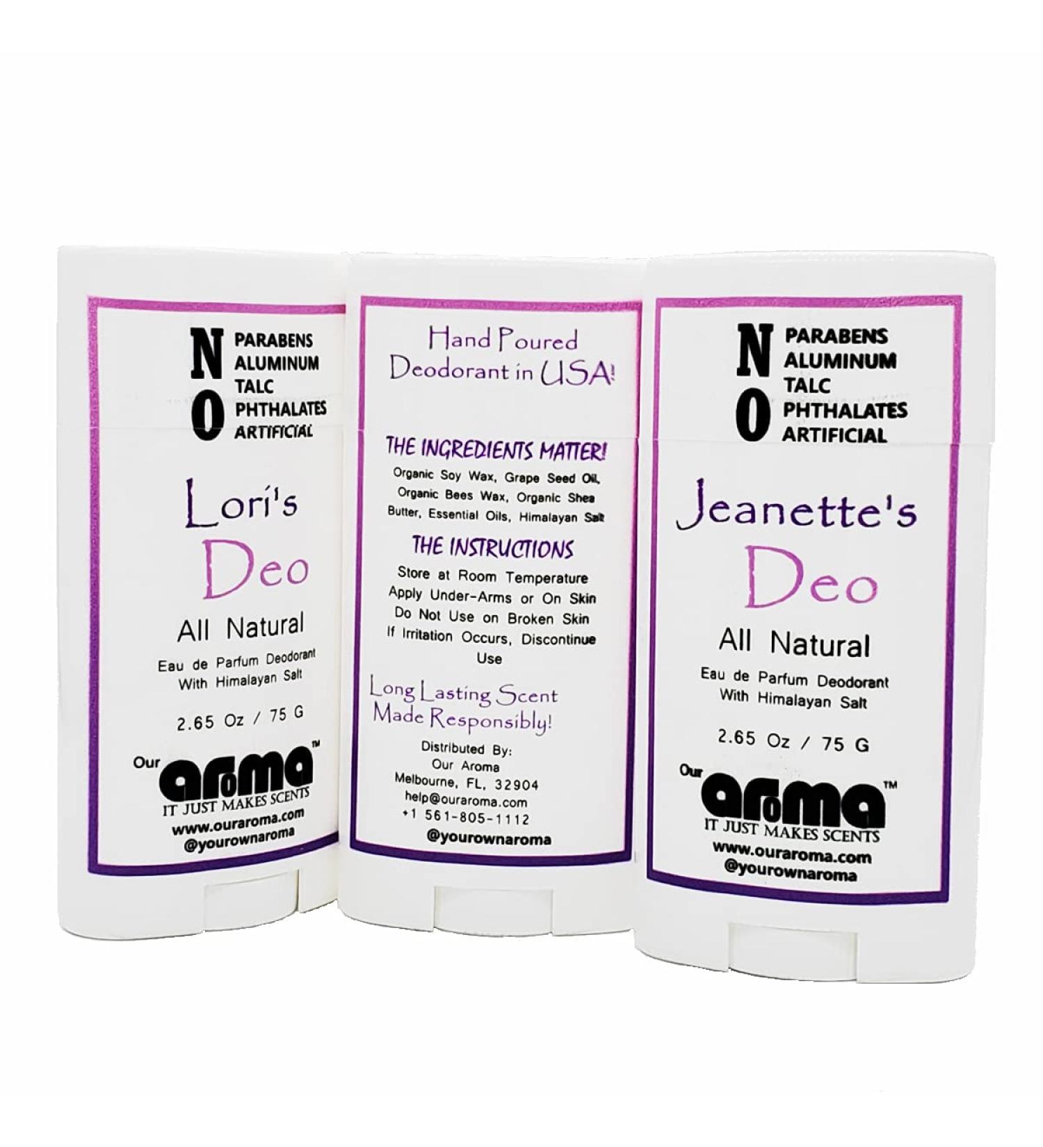 Women's Custom All-Natural Hand-Poured Deodorant | Aluminum-Free | 2.65 Oz - Shop Internationally - Buy Online on GoSupps.com