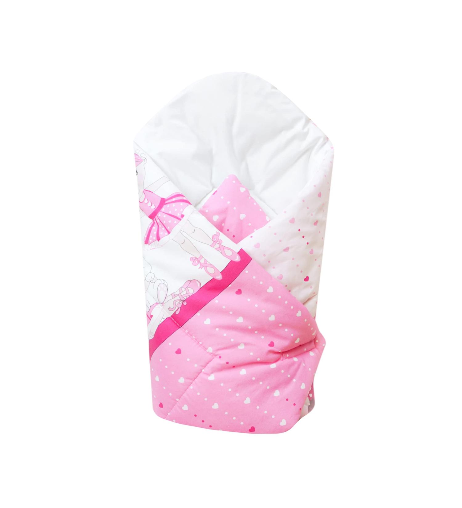 Baby Swaddle Wrap Blanket - Newborn Cotton Swaddling Sleeping Bag 0-3 Months (Pink Ballet) - Buy Online on GoSupps.com