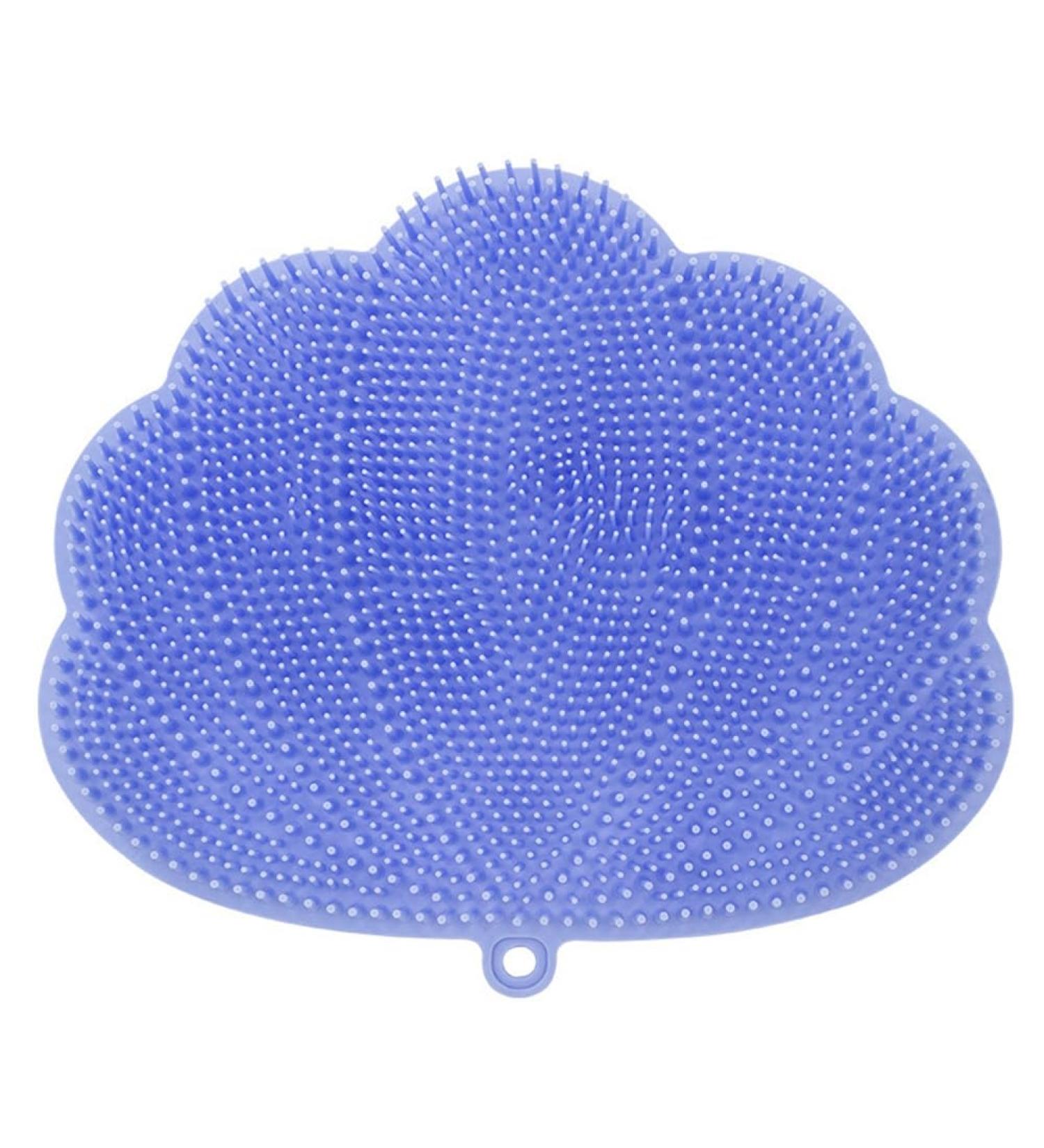 zabeto Wall-Mounted Hands-Free Back and Foot Scrubber with Suction Cups - Deep Clean and Exfoliate in The Shower Blue Durable Easy to Use 30 X 25.5cm - Buy Online on GoSupps.com