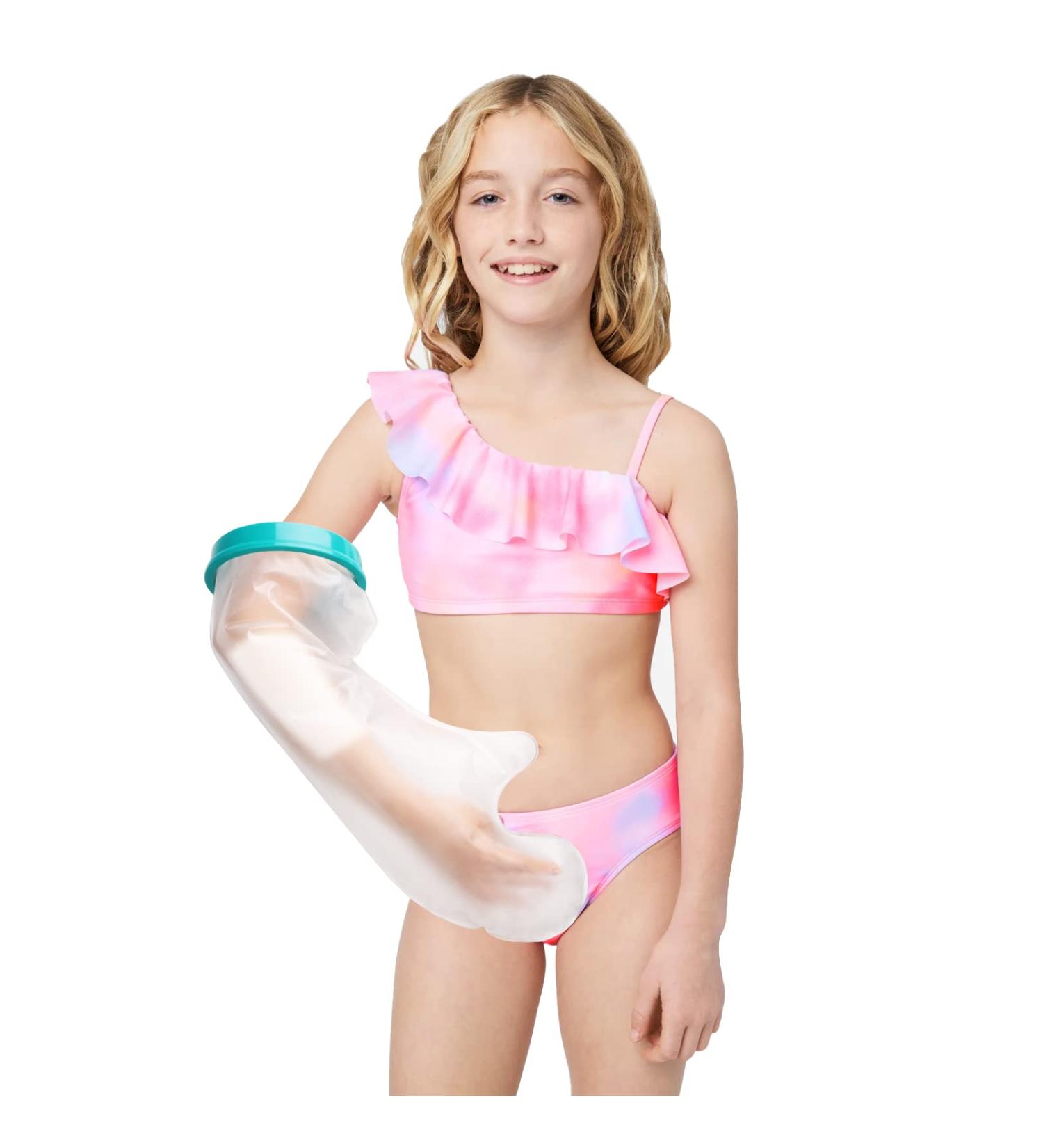 Waterproof Arm Cast Cover for Child - Protective Shower Sleeve for Injured Arm - Watertight Seal to Keep Wounds Dry - Soft & Comfortable - Reusable for Bath & Swimming - Buy Online on GoSupps.com