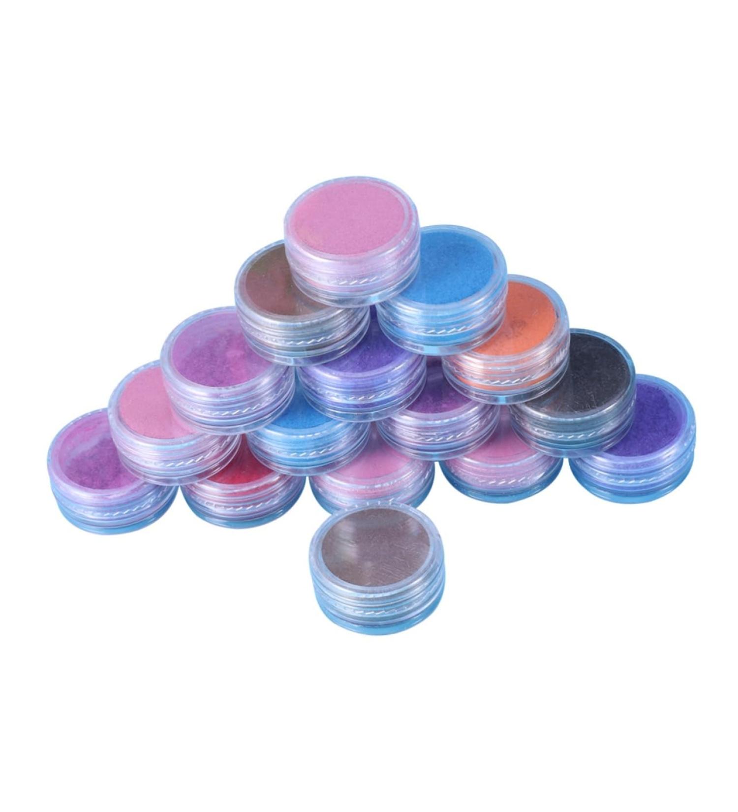 16pi ces Poudre De Pour Fard Paupi res Cosm tique Et Nail Art Pigment Paillet Pour Maquillage Artisanat Et Soir e Th me Lot De Couleurs Al atoires - Buy Online on GoSupps.com