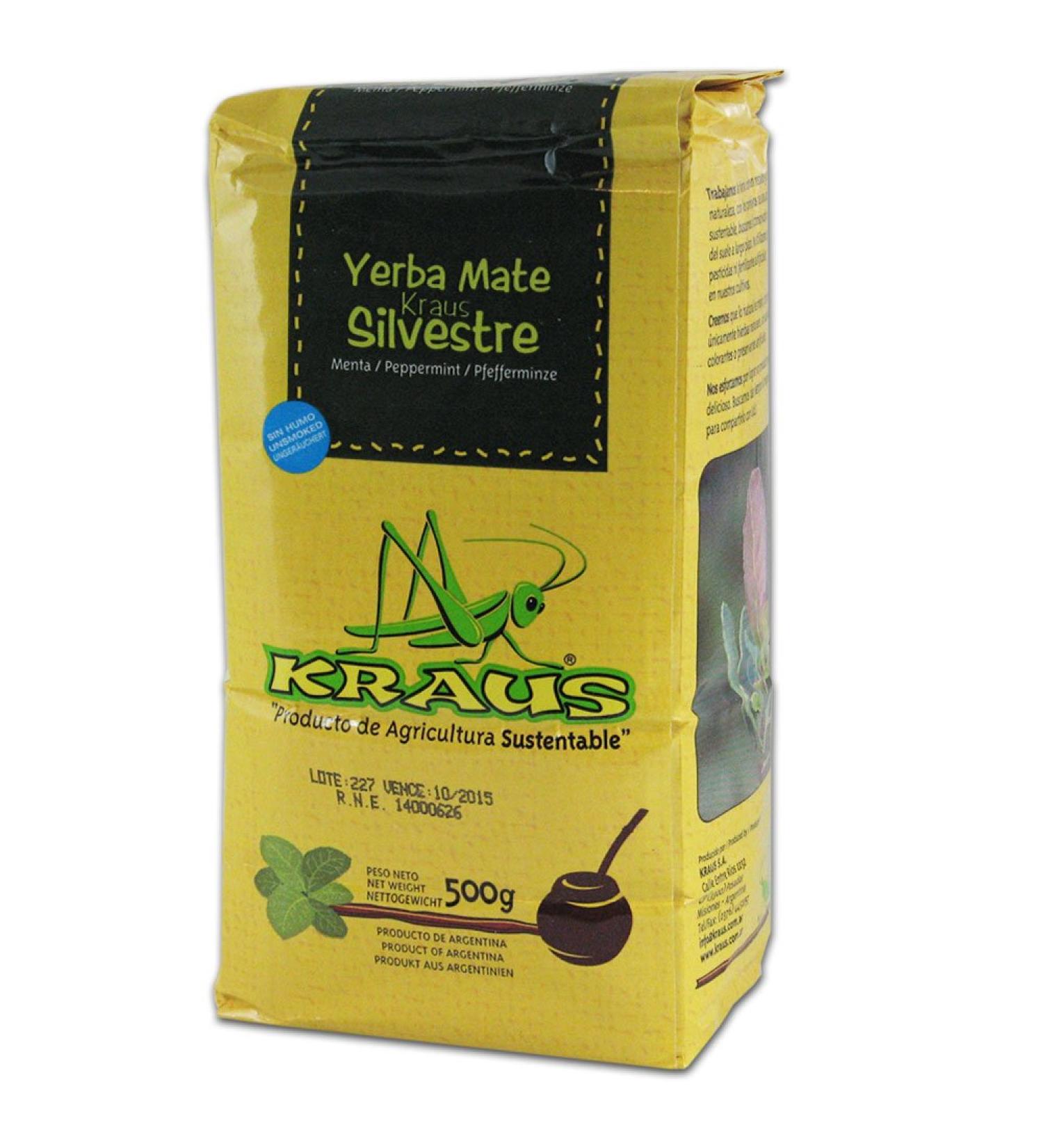 Yerba Mate Kraus Silvestre 500g Mint