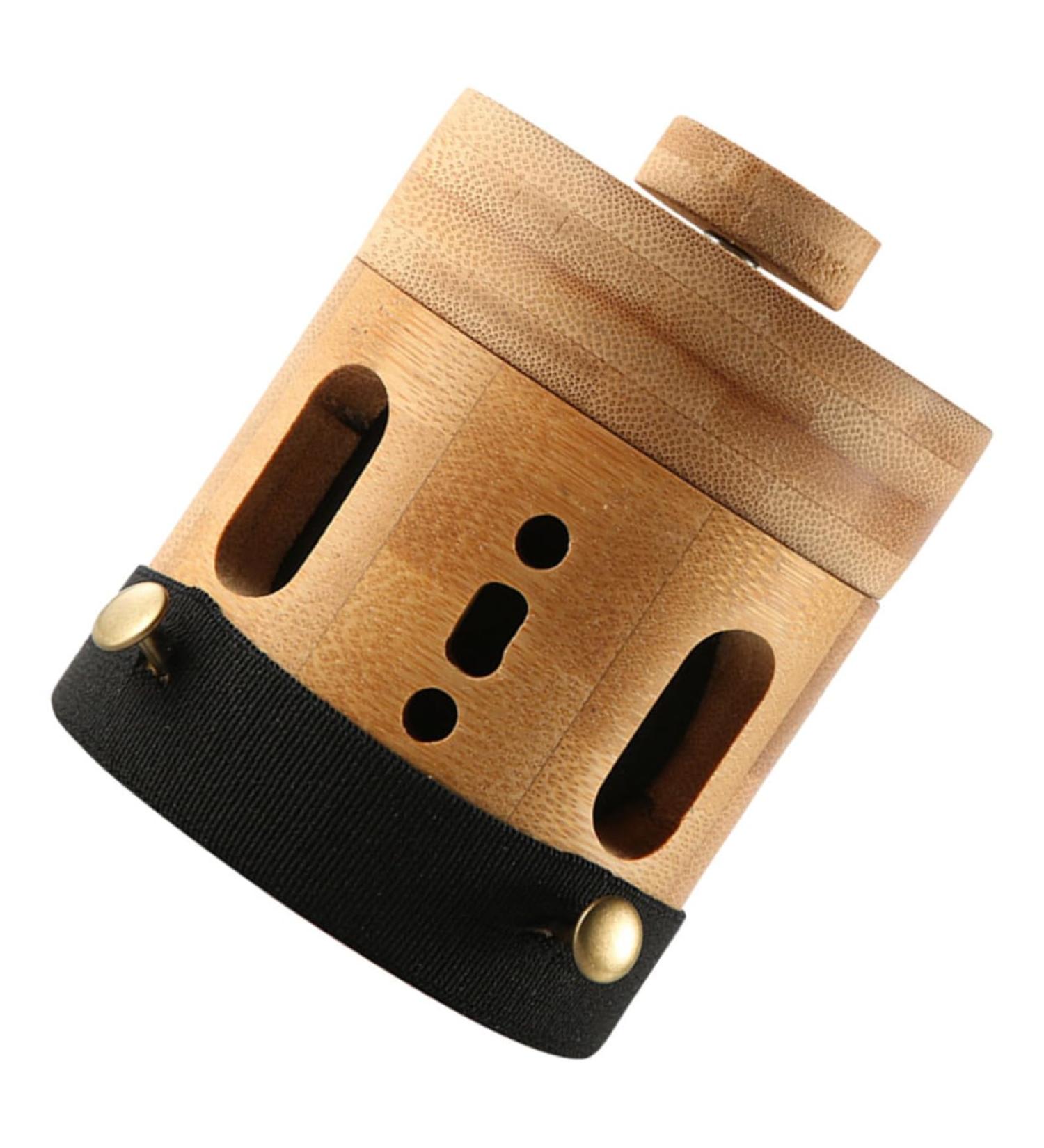 Lurrose Smoke-Free Moxibus Tube & Moxa Gel Burner Tool | Wooden Moxibustion Pot & Bamboo Pipe for Home Use - Buy Online on GoSupps.com