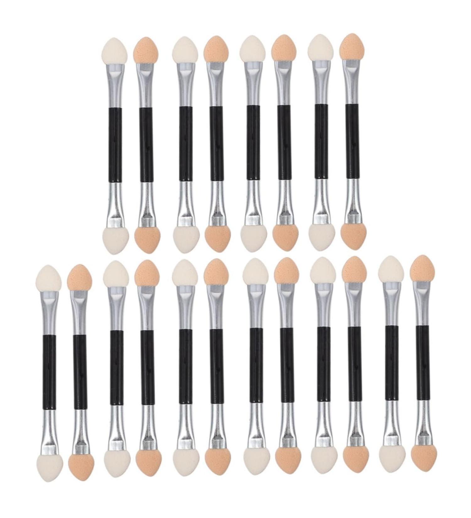 DOITOOL 30pcs Dual-Sided Eye Shadow Stick & Mascara Brushes | Mini Makeup Lip Brush Sponge | Aluminum Accessories for Women - Buy Online on GoSupps.com