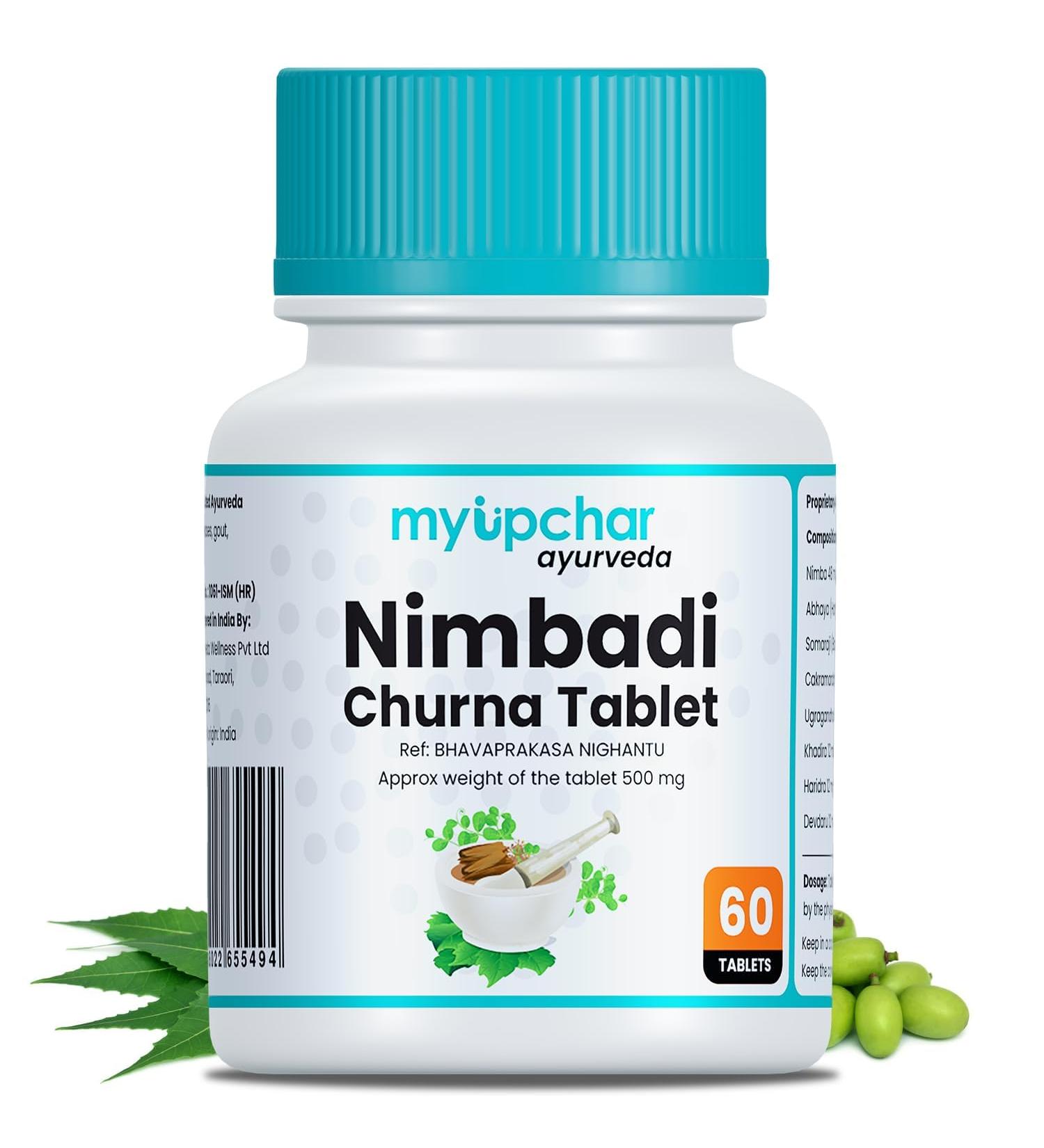Buy Ayurveda Nimbadi Churna Tablets | Clean Body & Healthy Skin | 100% Chemical-Free (60 Tablets - Buy Online on GoSupps.com