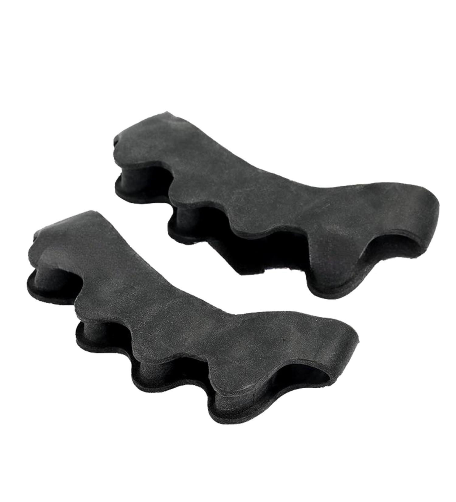 Elfstone Black Silicone Toe Spacers - Correct Toe Alignment, Bunion & Hammertoe Straighteners (1 Pair) - Buy Online on GoSupps.com