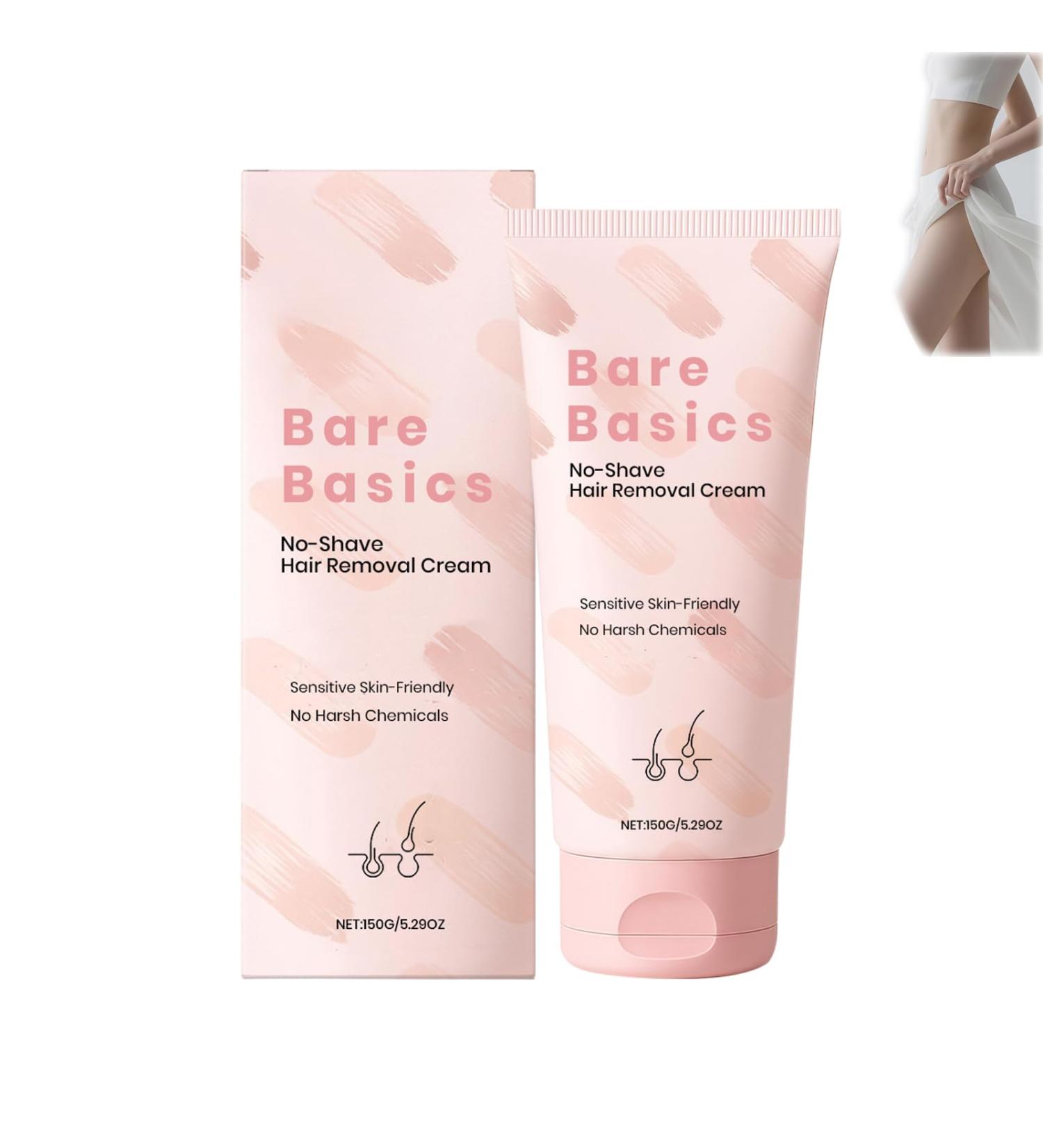 Cr me d pilatoire Bare Basics sans rasage pour femmes la peau sensible rapide et douce hydrate et nourrit la peau la laissant lisse et douce convient au corps et au visage (1pcs) - Buy Online on GoSupps.com