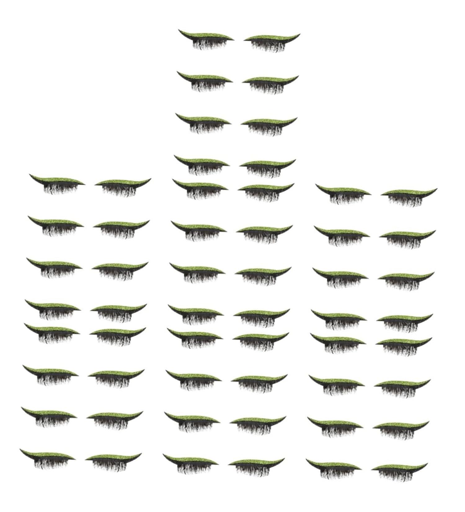 Angoily 28 Pairs False Eyelash Stickers Reusable Eyelash Decals Cat Eye Line Stickers Double Eyelid Tape Colored Eyeliners Eyeliner Sticker with Eyelashes Make up Beauty Products Plastic - Buy Online on GoSupps.com