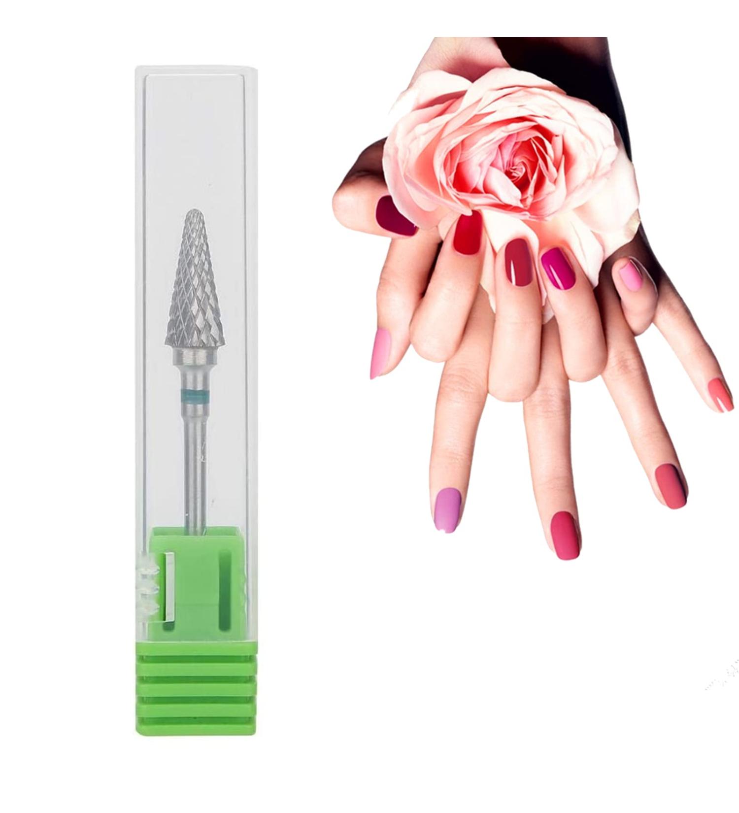 Tungsten Steel Nail Drill Bit for Manicure & Pedicure - Green | Home & Salon Nail Art Tools - Buy Online on GoSupps.com