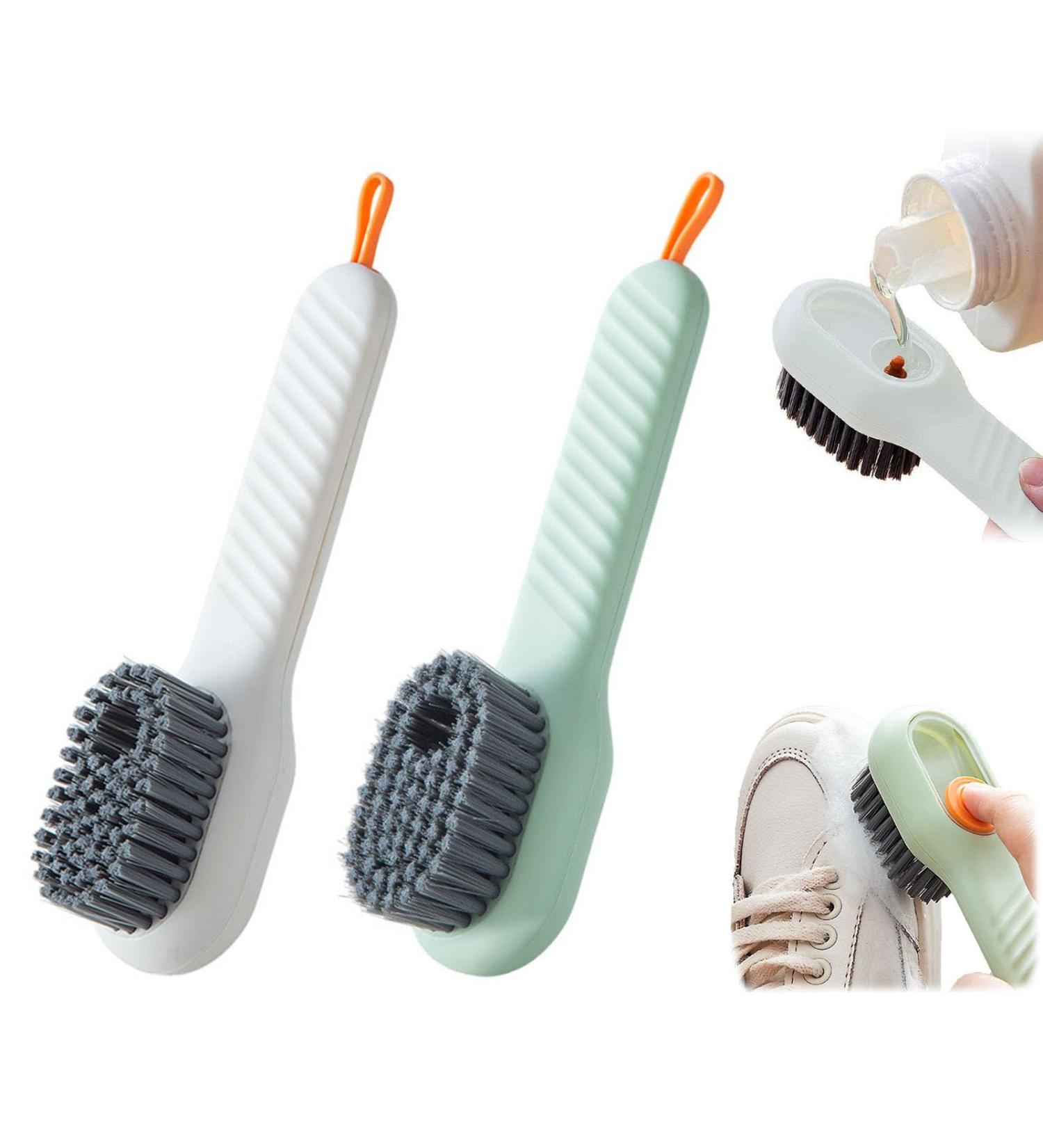 Soap Shoes Brushes Multifunctional Cleaning Brush Automatic Shoe Brush Push-type Liquid Cleaning Brush Washing Brushes for Clothes Shoes - Buy Online on GoSupps.com