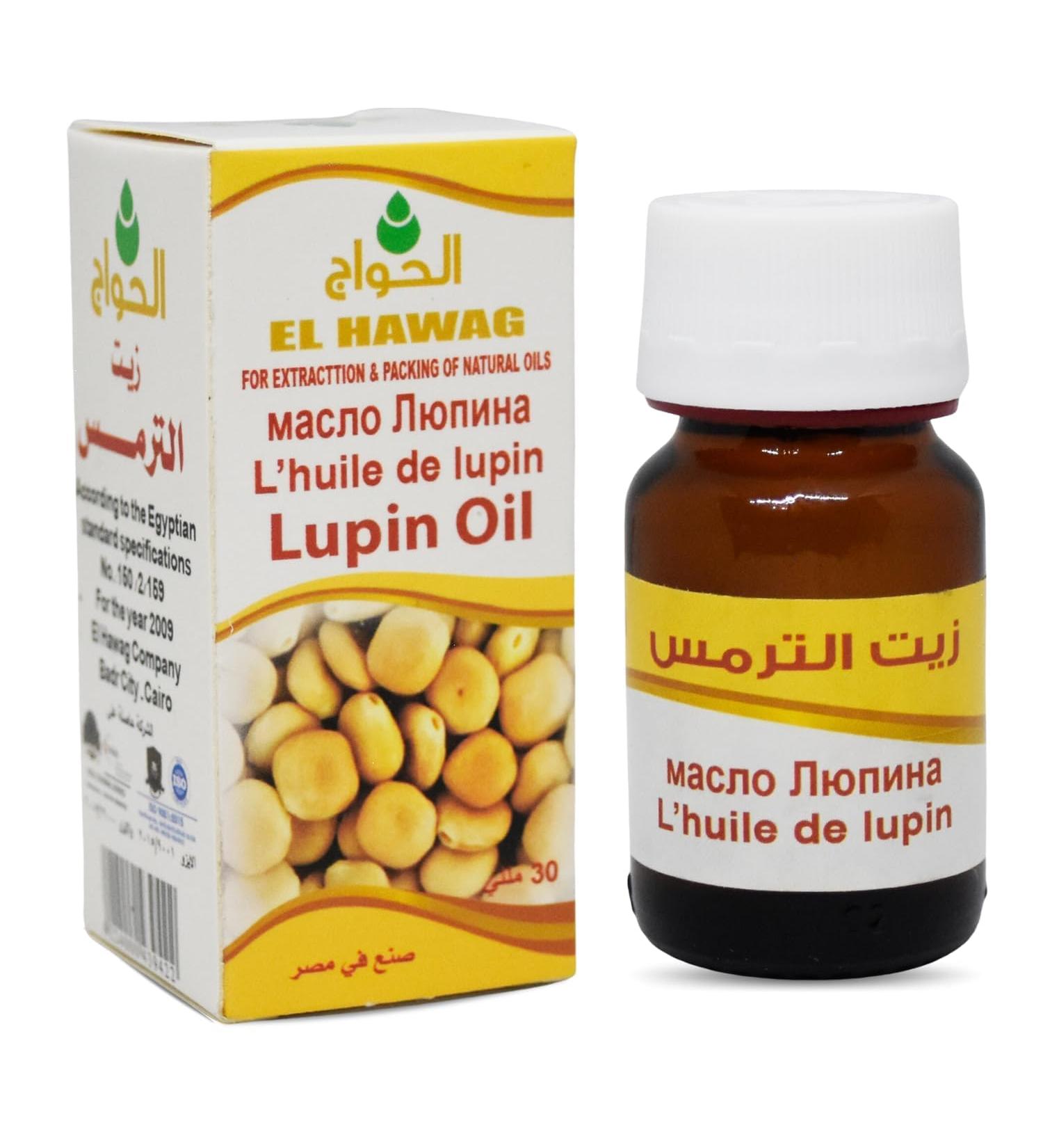 Al Hawaj Elhawag El Hawag Lupine Oil Pure Grade Oil 100% Undiluted 1.01 oz / 30 ml - Buy Online on GoSupps.com