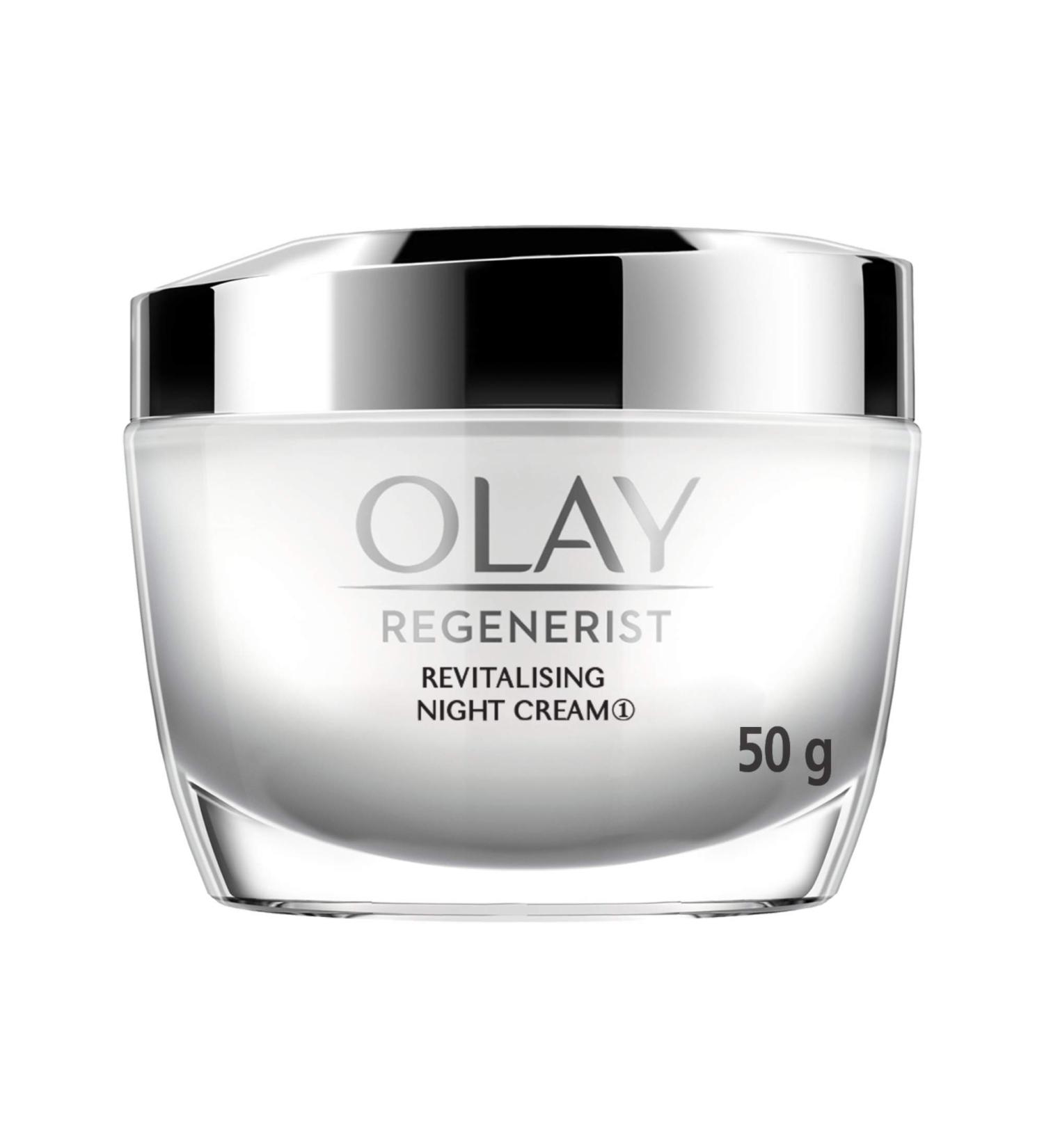 Olay Regenerist Night Firming Cream 50g - Hydrating Anti-Aging Moisturizer for All Skin Types | International Shipping Available - Buy Online on GoSupps.com