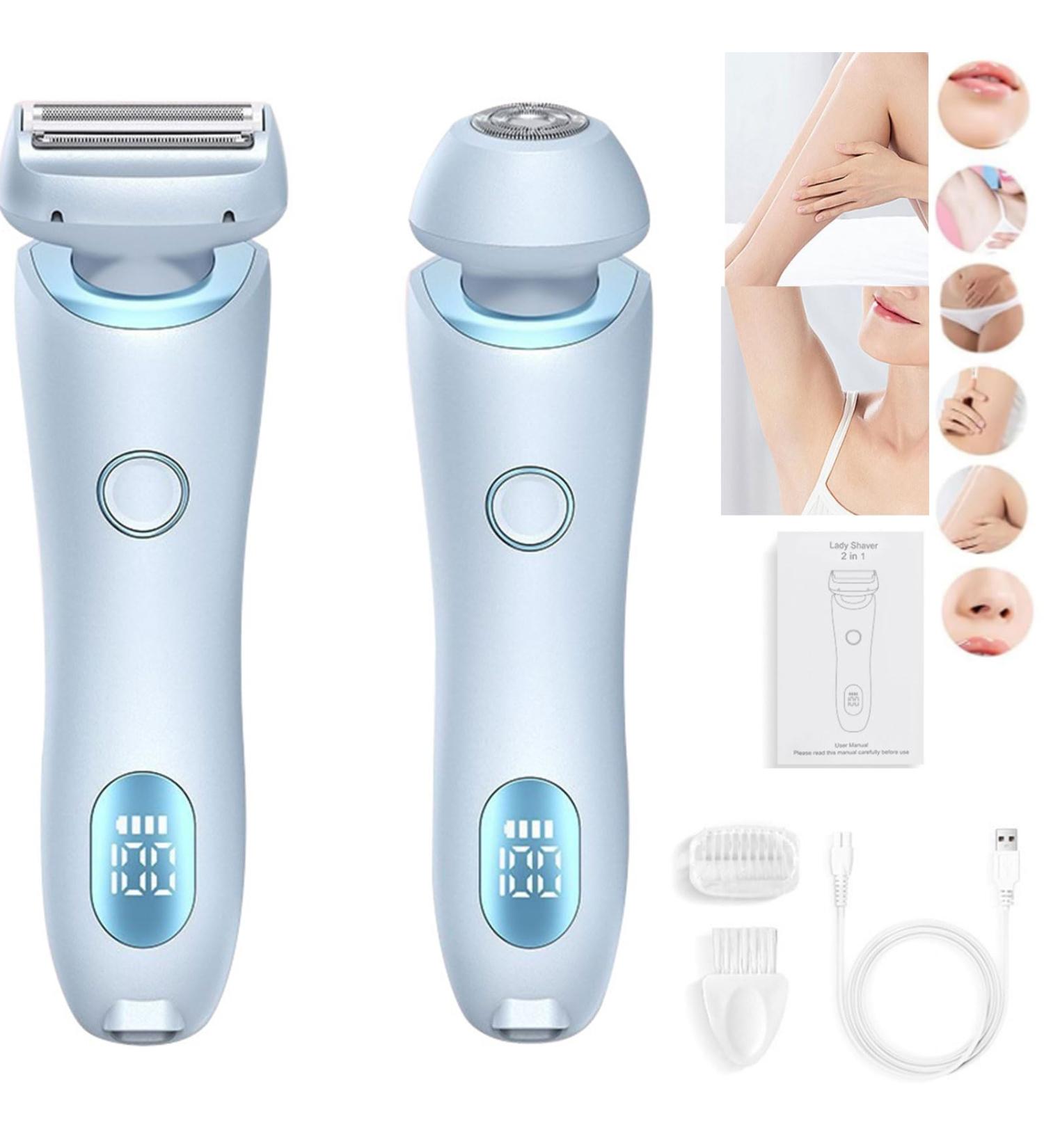 Gleam Pro 3.0 Shaver for Women by Women Gleam Pro 3.0 Shaver Crystal Silky Smooth Shaver 3.0 Pro Ipx7 Waterproof The Cozy Luna Shaver Suitable for Sensitive Areas (Blue) - Buy Online on GoSupps.com