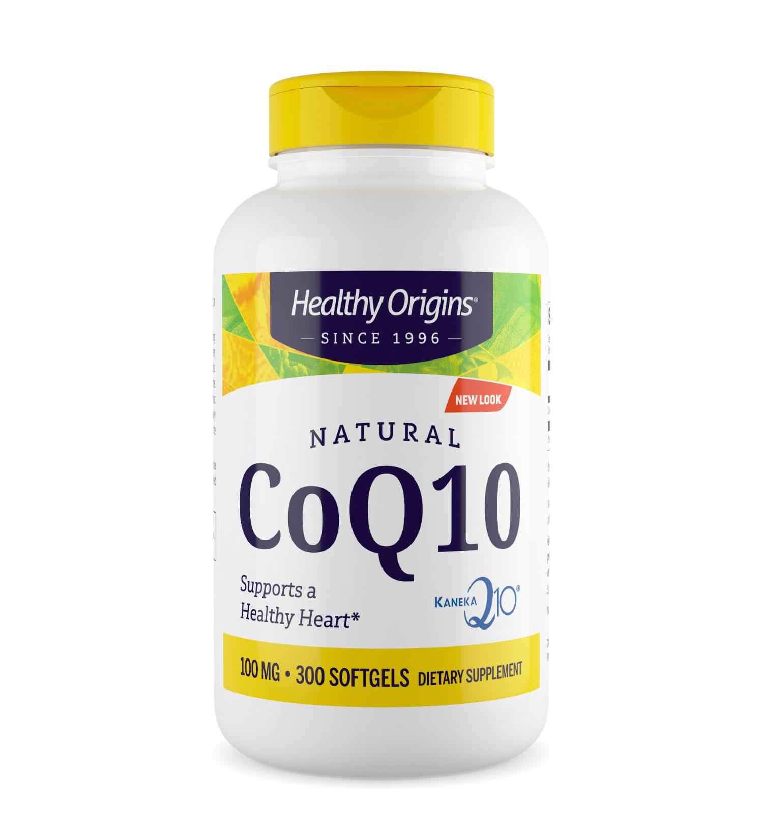 Healthy Origins Natural CoQ10 100 mg - Heart Health & Energy Supplement - Gluten-Free & Non-GMO - 300 Softgels - International Shipping Available - Buy Online on GoSupps.com