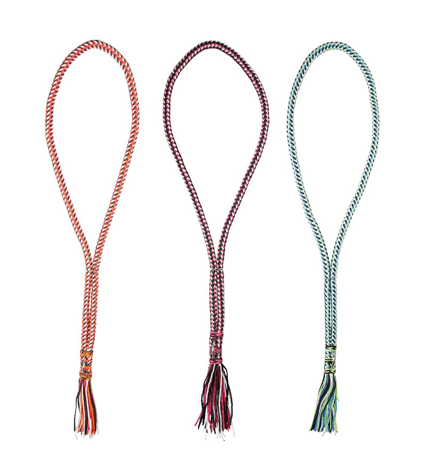 Buy Pfiff 102932 Adjustable Neck Ring for Horses - 170cm Round Braided in Orange-White | International Shipping Available - Buy Online on GoSupps.com
