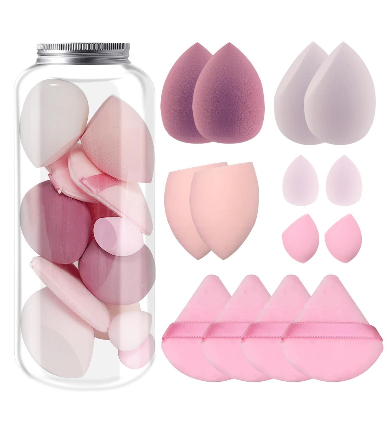 Buy Aihsumc 14 PCs Makeup Sponge Set - Beauty Blender with Triangle & Mini Sponges for Flawless Foundation | Best International Shipping - Buy Online on GoSupps.com