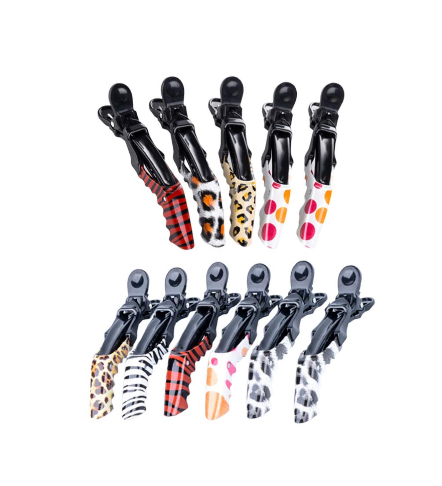 Minkissy 10-Pack Cut Clips - Slipproof Alligator Hair Clips for Women | No Curved Salon Hairpins - Two-Color Bulk Buy - Buy Online on GoSupps.com
