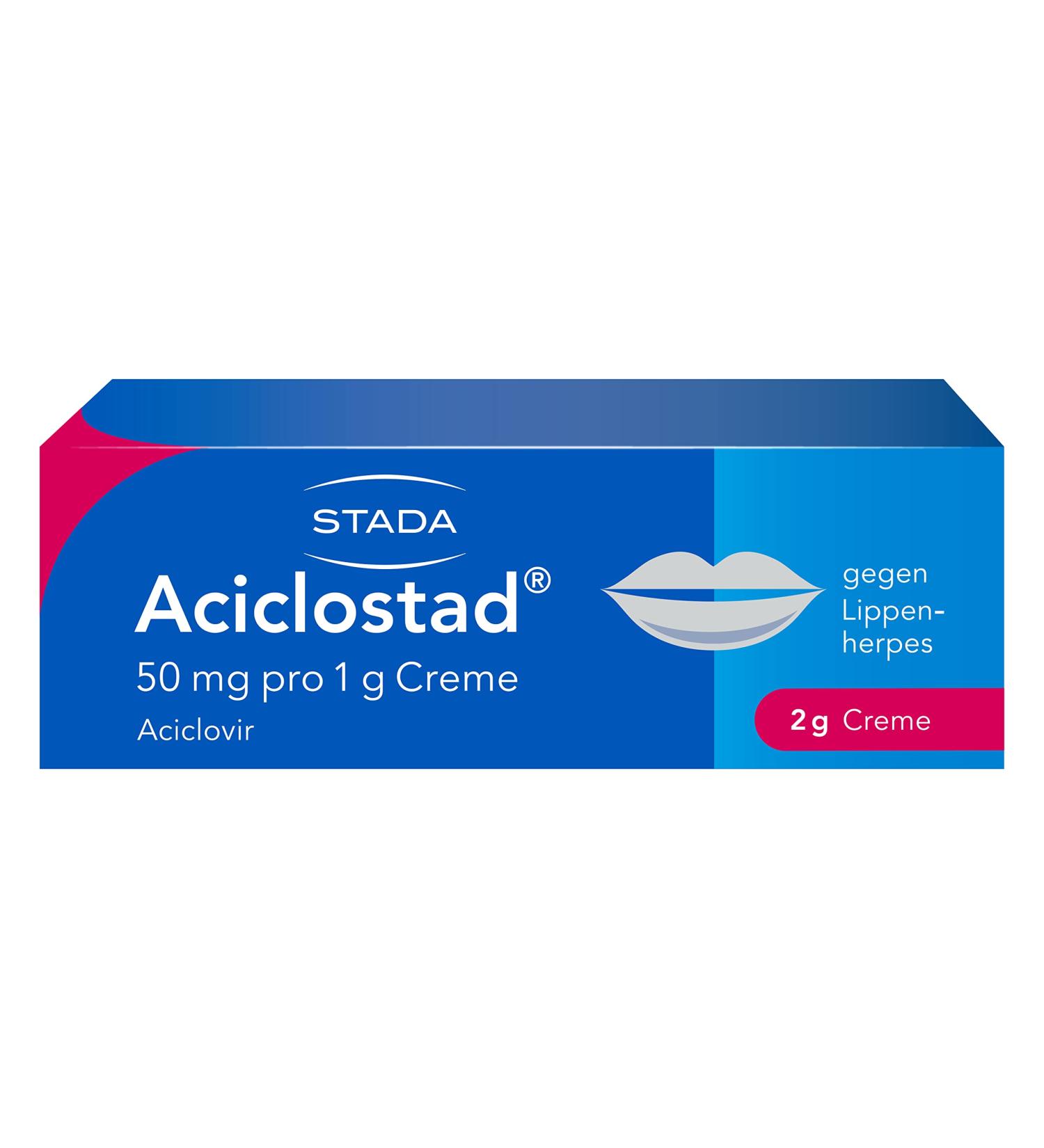 Stada Aciclostad Cream for Lip Herpes - 2 x 2g | Fast Relief for Recurring Infections | Shop Internationally - Buy Online on GoSupps.com