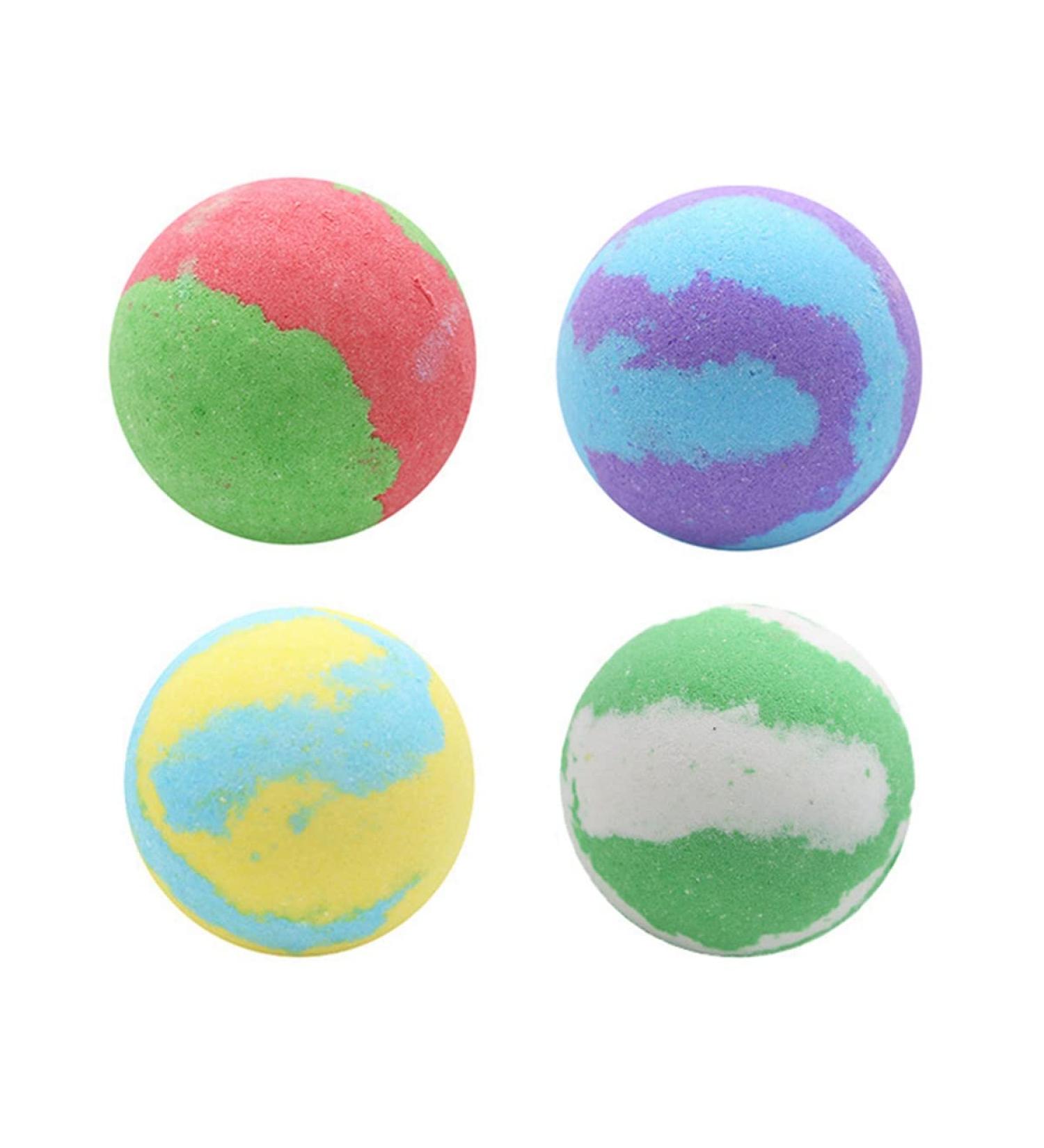 Wdhomlt Handmade Bathroom Bombs Set - 4 Aromatherapy Spa Balls for Moisturizing Bliss | Perfect Wedding & Birthday Gift for Women - Buy Online on GoSupps.com