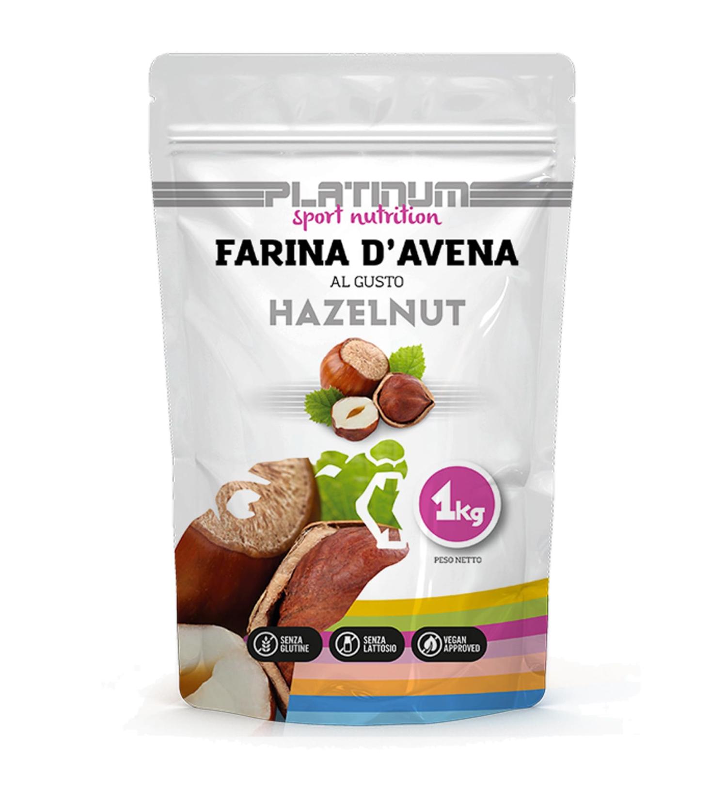 Farine d'avoine de noisette v g talienne taille de 1 kg.