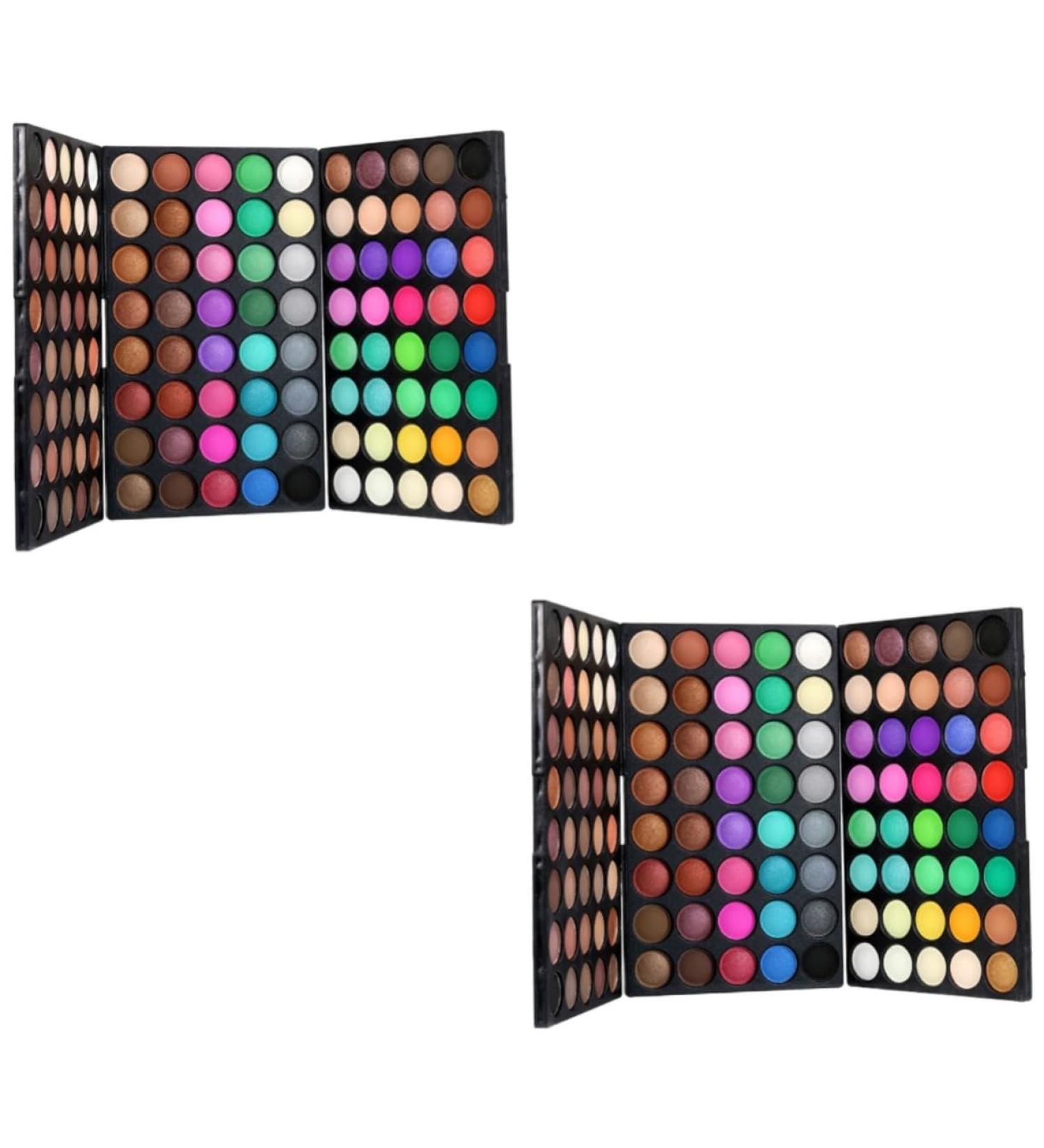 CANIGHT 2pcs 120 Makeup Palette Glitter Eye Shadow Glitter Palette - Buy Online on GoSupps.com