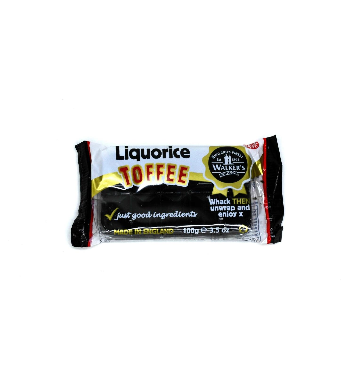 Walkers Toffee Slab Liquorice 100 g