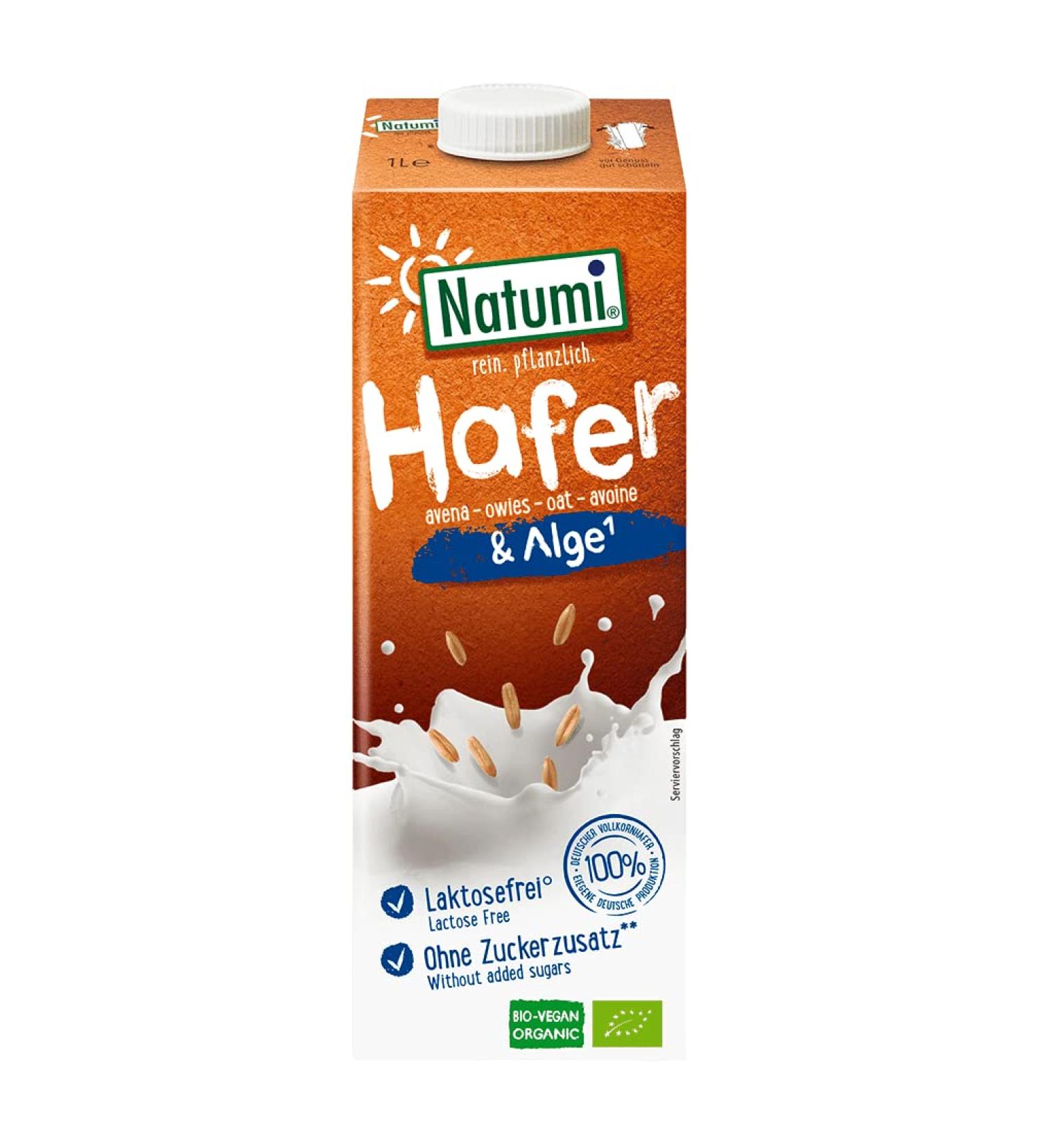 Natumi Natumi Pack of 8 Organic Oat and Seaweed Drinks (8 x 1 L)