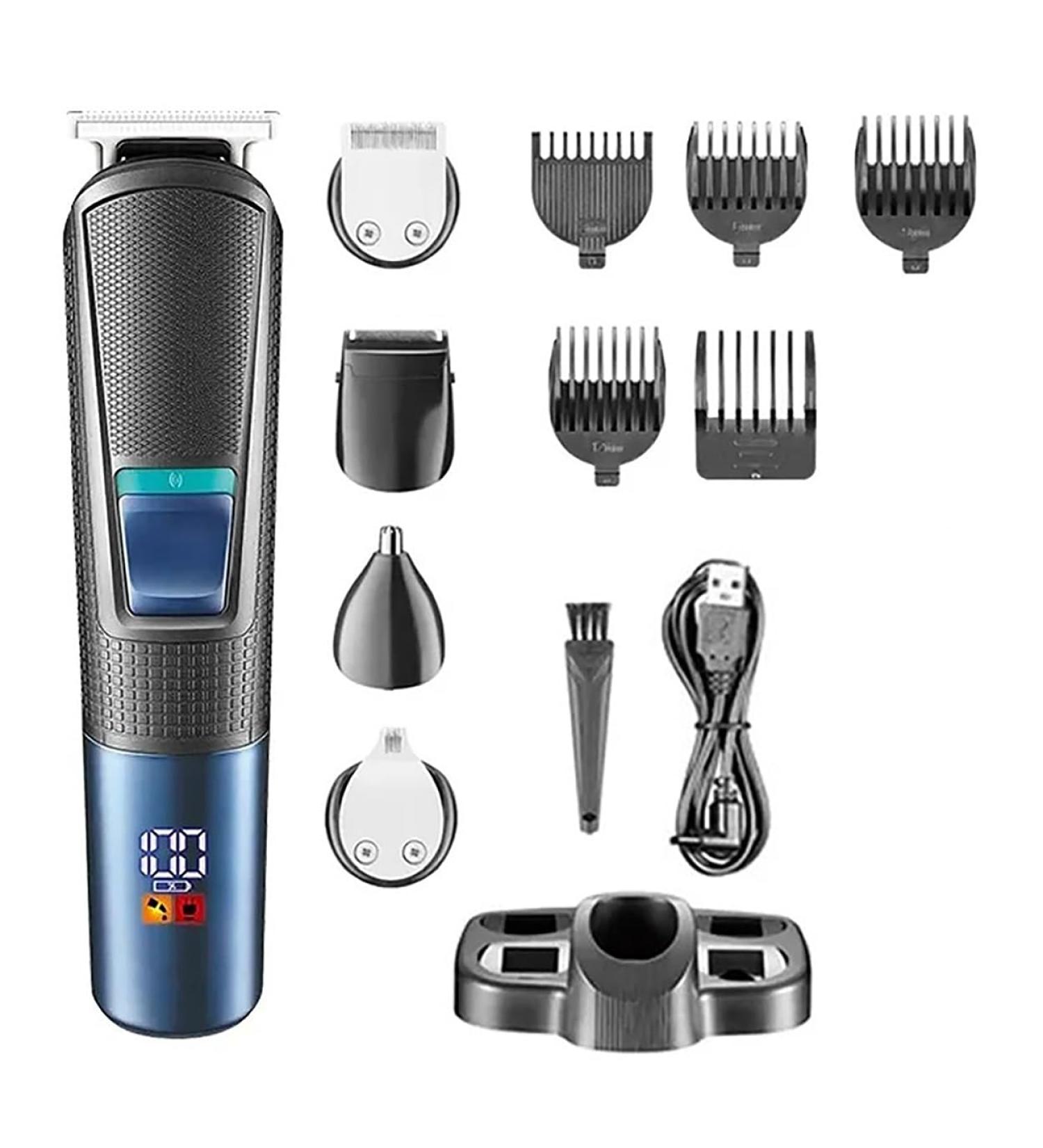 Buy All-in-One Rechargeable Hair Clippers for Men - Grooming Kit with Beard Trimmer Electric Shaver Body Trimmer & Nose/Ear Trimmer - Buy Online on GoSupps.com