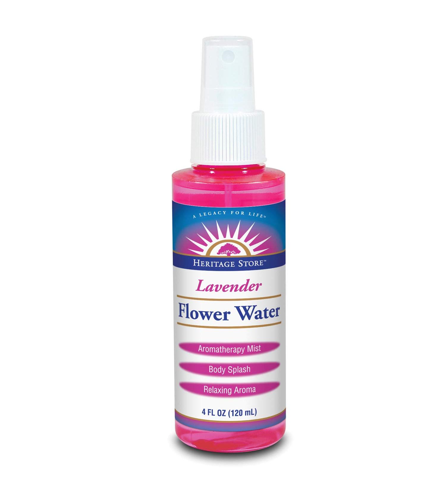 Heritage Store Lavender Water Spray - 4oz Plastic Bottle | Calming Aromatherapy Mist - Buy Online on GoSupps.com