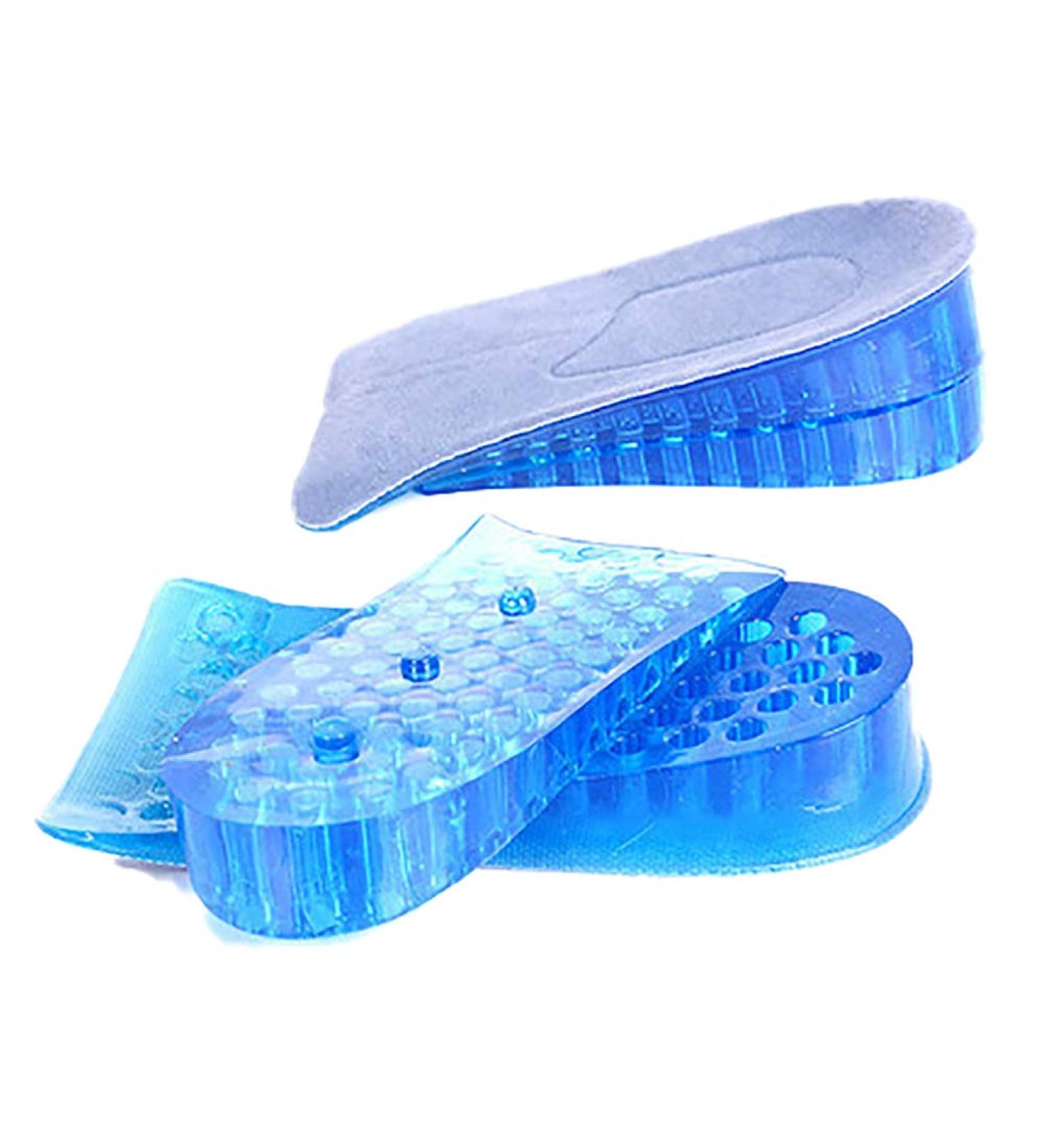 Buy Soft Gel Silicone Height Increase Insoles - Invisible Heel Lifting Shoe Inserts for Comfort & Elevation - Buy Online on GoSupps.com