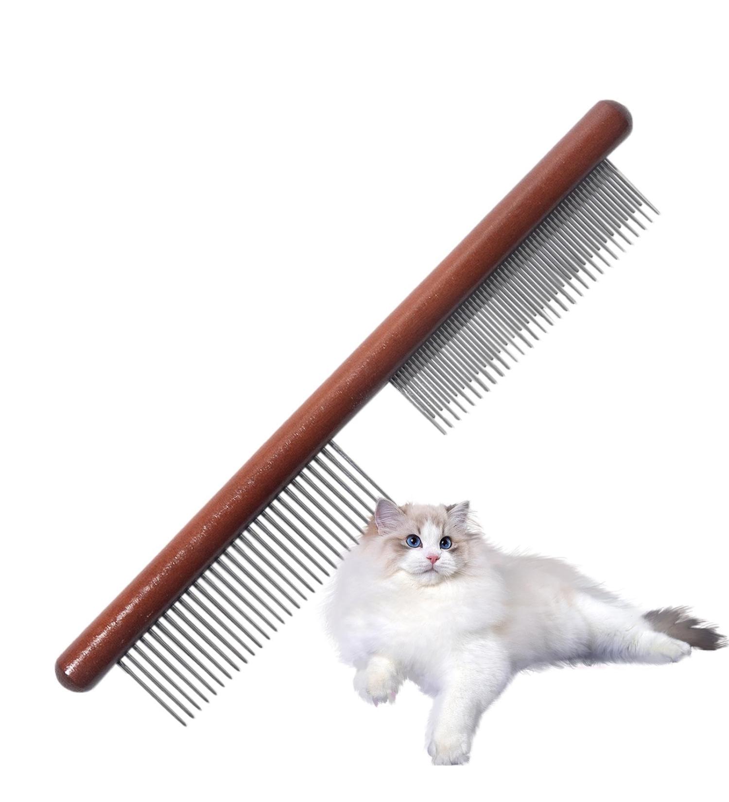Scalp Comb for Dandruff Removal Stainless Steel Dandruff Removal Comb Dog Flea Comb | Lice Brush Comb with Wood Handle Fine Tooth Dandruff Remover for Home Shops - Buy Online on GoSupps.com