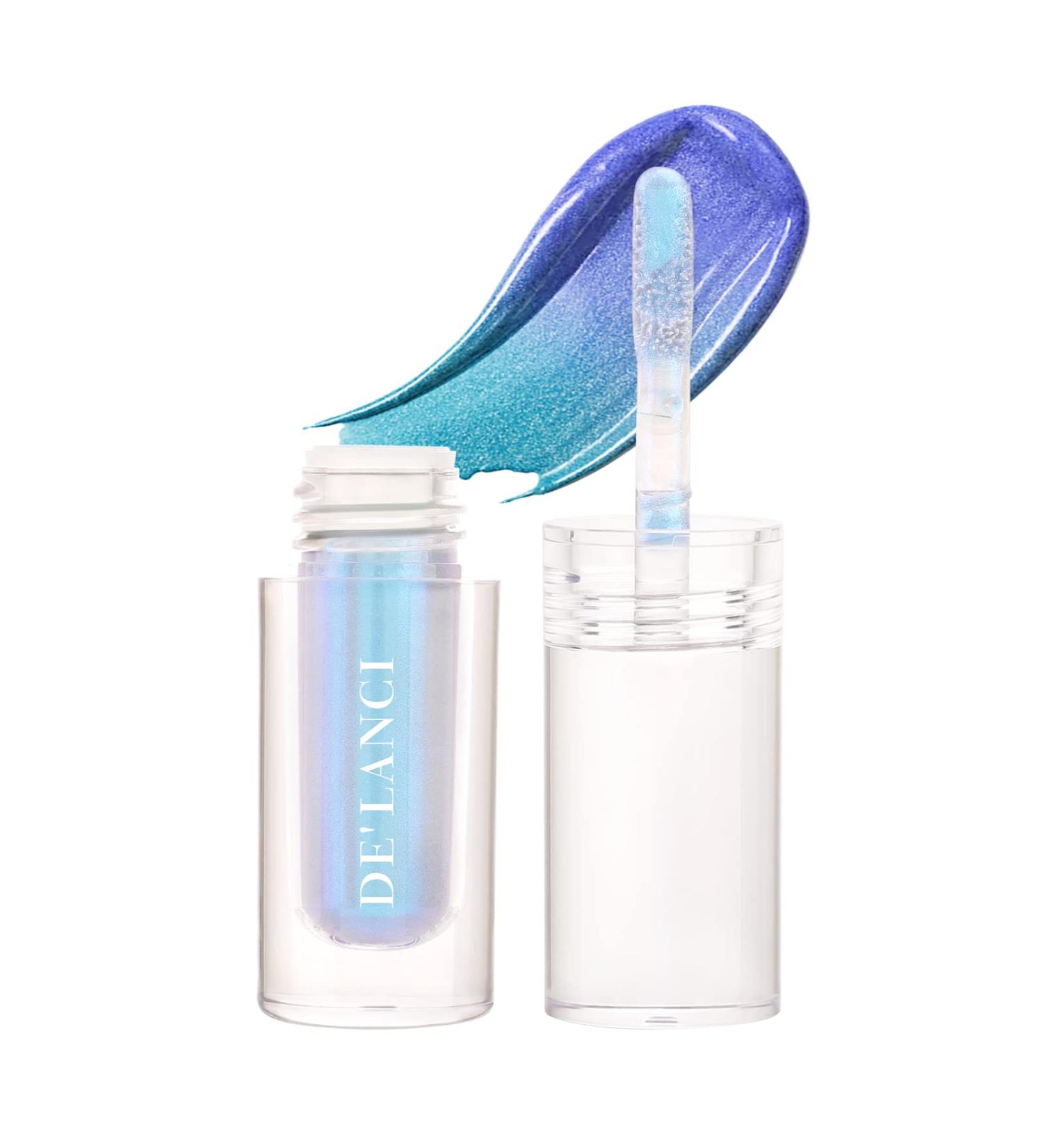 DE'LANCI Liquid Duochrome Eyeshadow - Intense Metallic Blue Makeup (06 UNICORN) - Buy Online on GoSupps.com