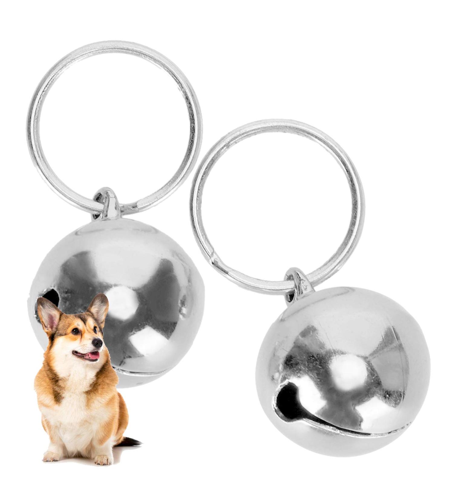 Extra Loud Stainless Copper Bells for Cats & Dogs - Portable Collar Charms to Protect Birds & Wildlife | 2-Piece Set - Buy Online on GoSupps.com