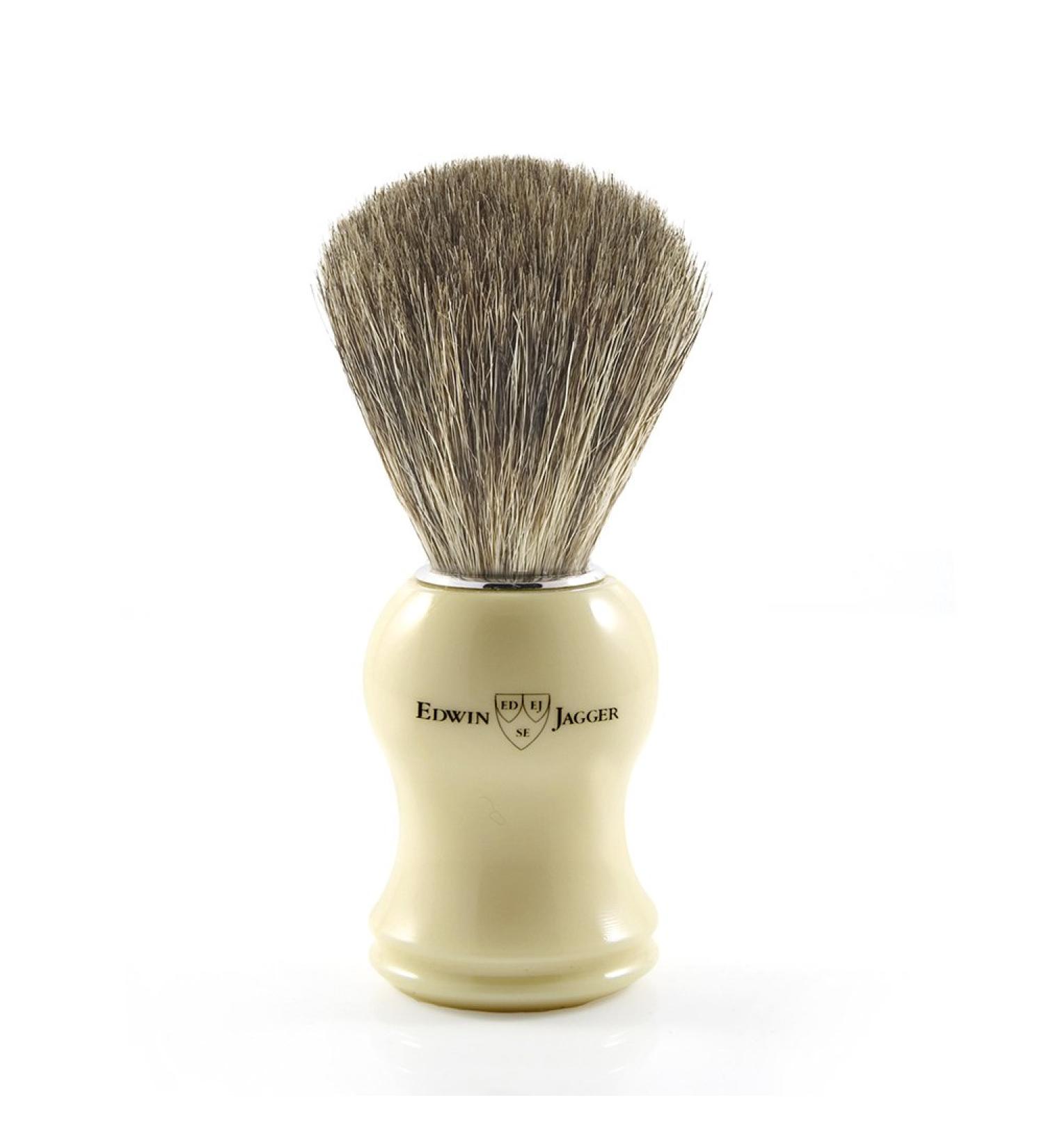 Edwin Jagger Pure Badger Shaving Brush Imitation Ivory