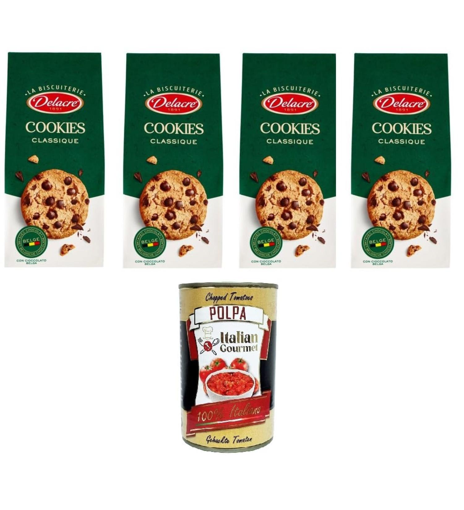  Italian Gourmet E.R. Delacre La Biscuiterie Classic Biscuiterie Classic 4 x 136 g + Italian Gourmet Pulp 400 g - Buy Online on GoSupps.com