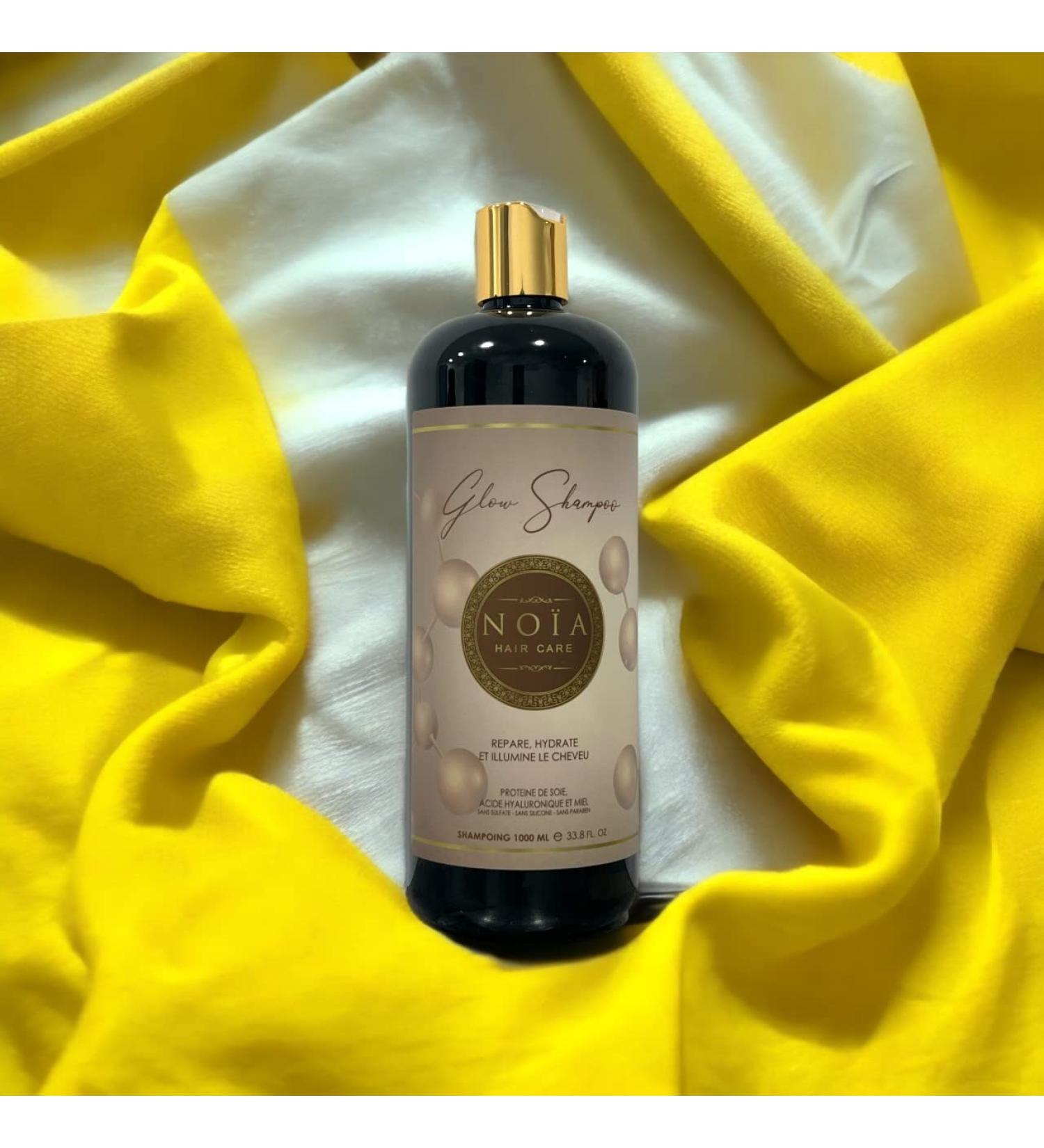 NOIA HAIR - PROFESSIONAL SULFATE-FREE SHAMPOO 1000ML + FREE BRUSHING BRUSH (GLOW SHAMPOO SILK PROTEIN HYALURONIC ACID & HONEY 1000ML) - Buy Online on GoSupps.com