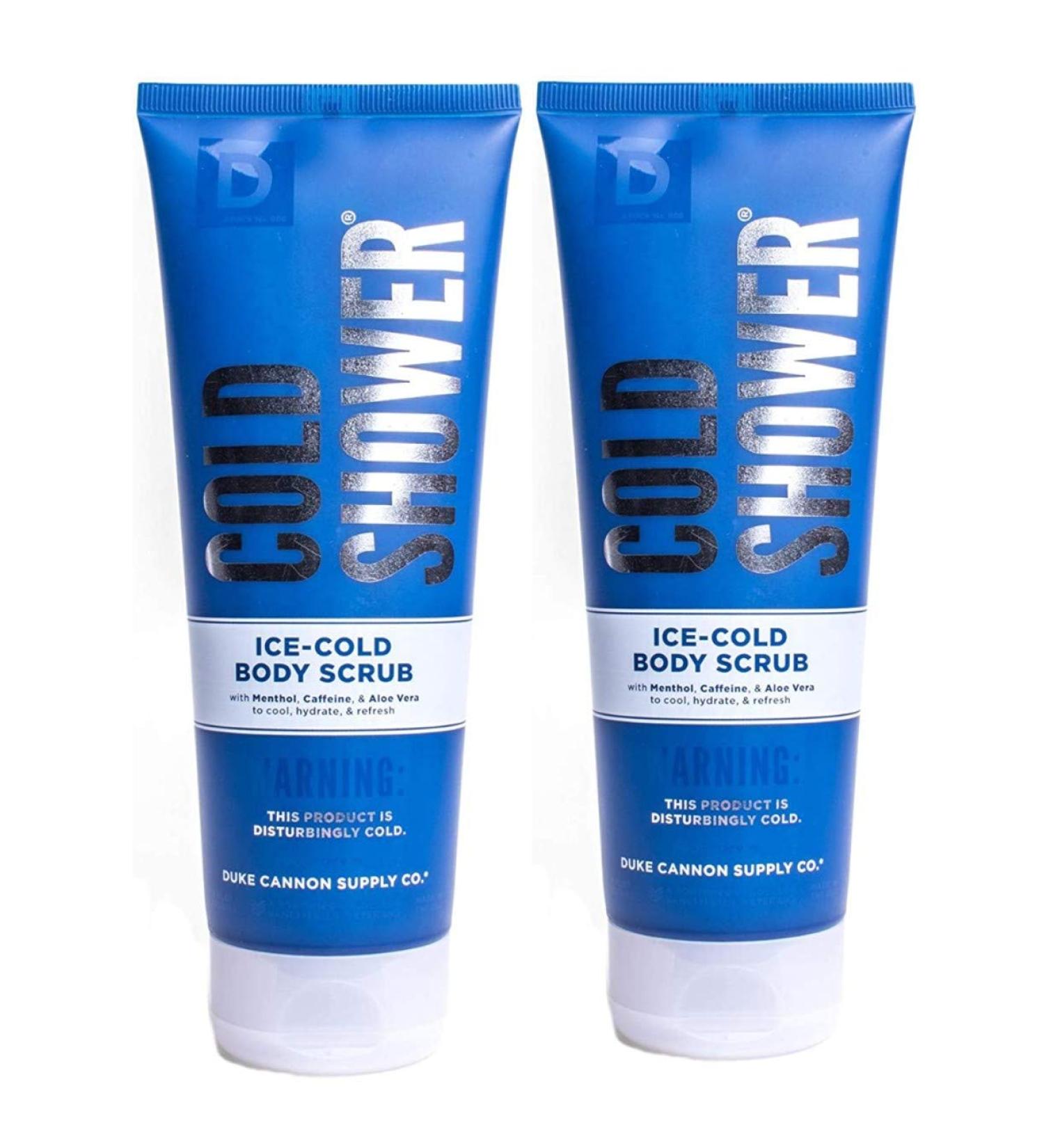Duke Cannon Cold Shower Body Scrub 8oz (2 Pack) for Men - Exfoliating, Alcohol-Free, Paraben-Free - Buy Online on GoSupps.com