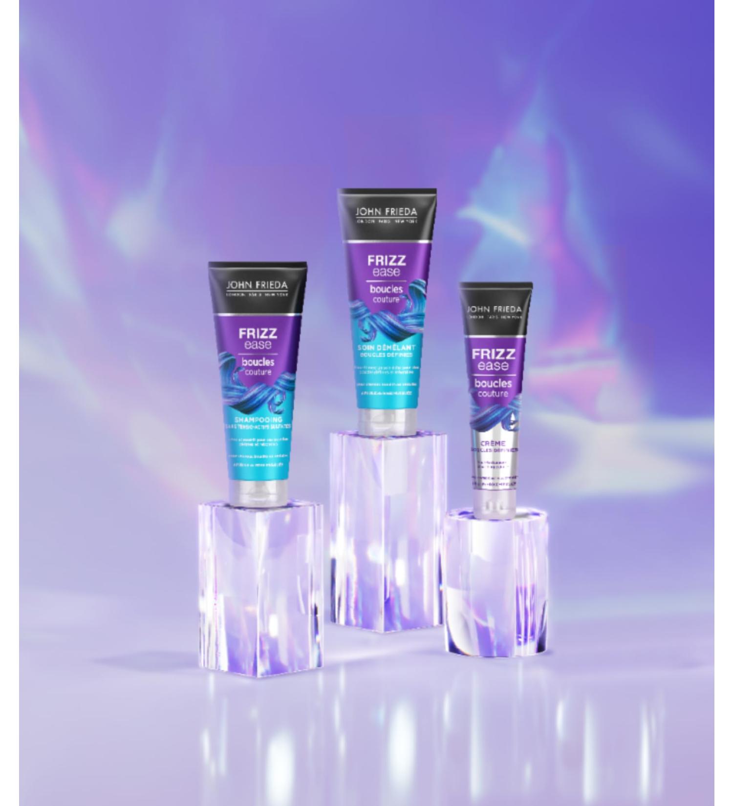 JOHN FRIEDA - Curl Couture Hair Routine Set - Shampoo + Demelant Care + Cream - For Curly Hair - Buy Online on GoSupps.com