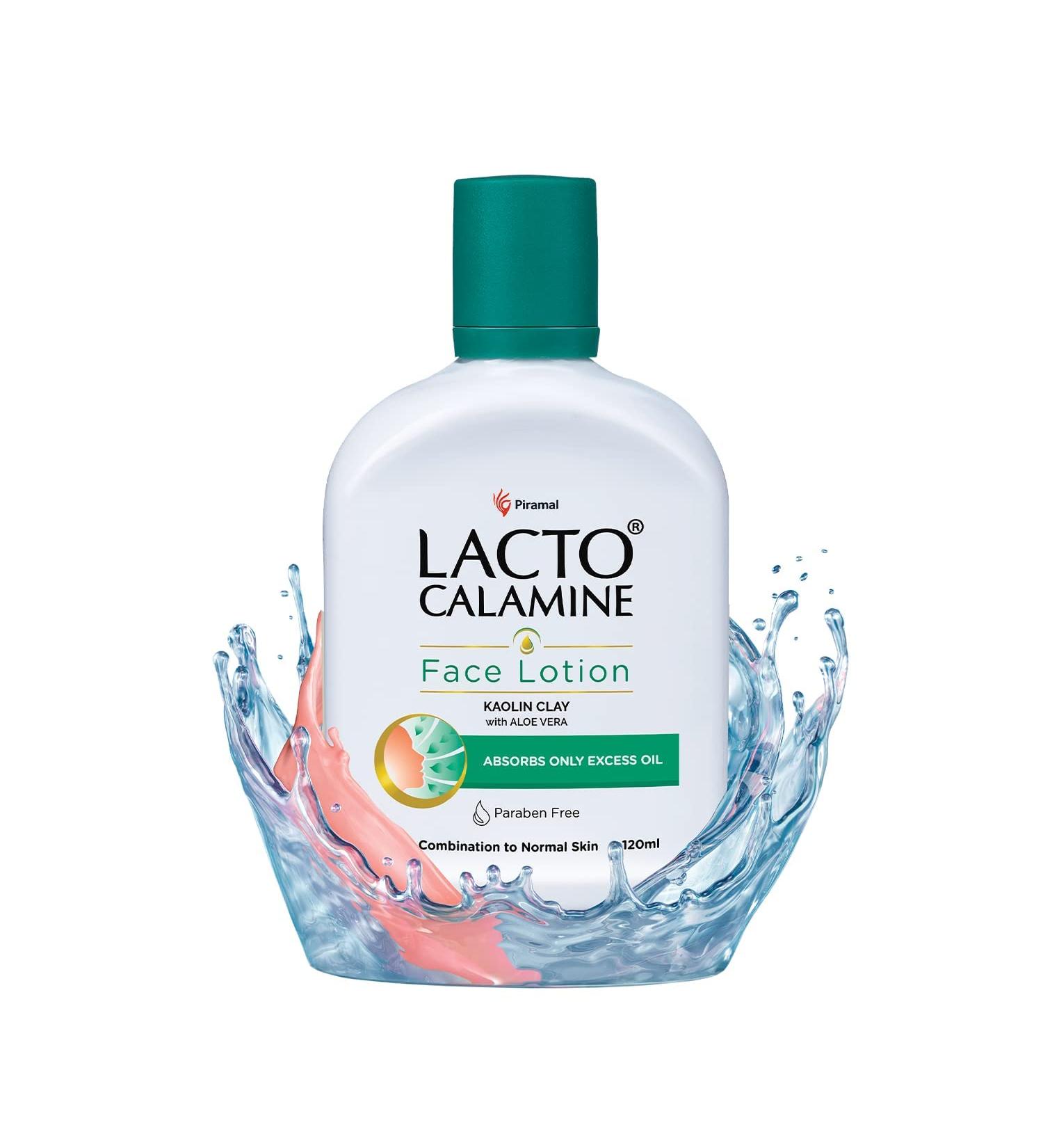 Lacto Calamine Daily Face Care Lotion - Oil Balance for Combination to Normal Skin - 120ml | International Shipping Available - Buy Online on GoSupps.com
