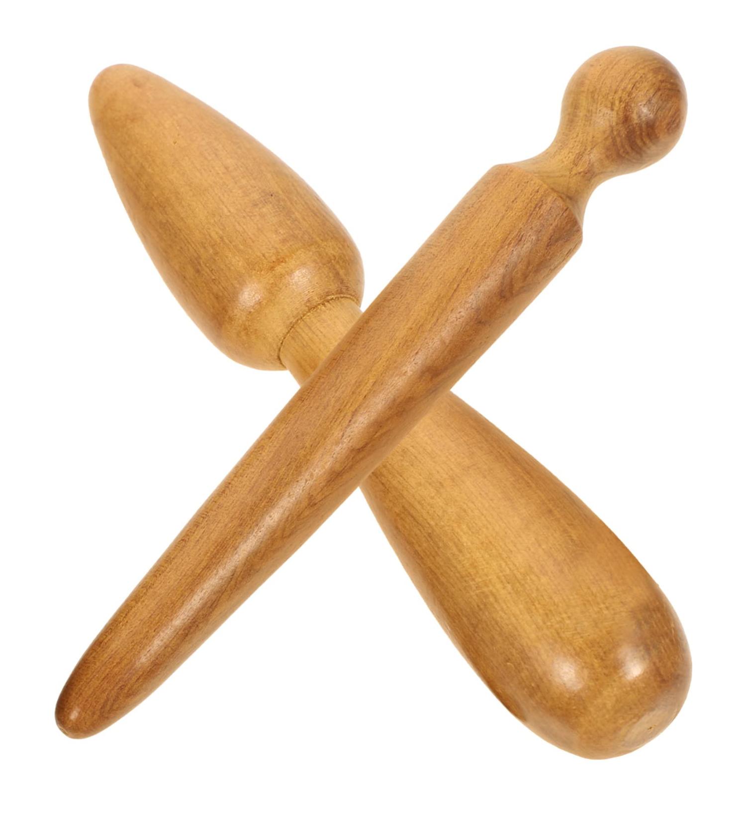 Buy Gatuida 2-in-1 Acupressure Massage Stick - Thai Reflex Zone & Trigger Point Tool for Ears & Face - Lightweight Wooden Roller (11x2.5x2.5cm) - International Shipping Available - Buy Online on GoSupps.com