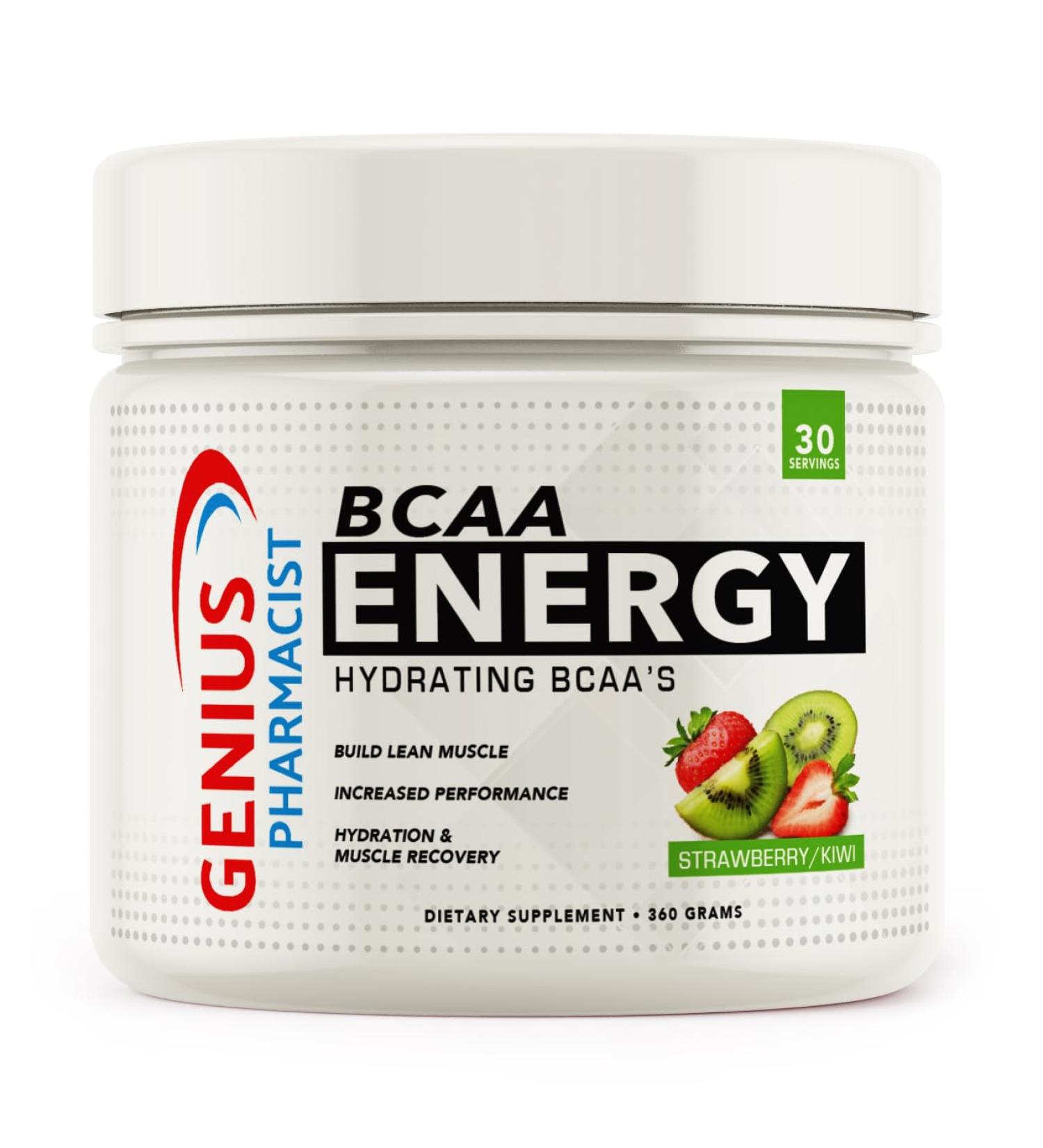 BCAA Energy - Hydrating BCAAs Strawberry Kiwi Flavor - 30 Servings | International Shipping Available - Buy Online on GoSupps.com