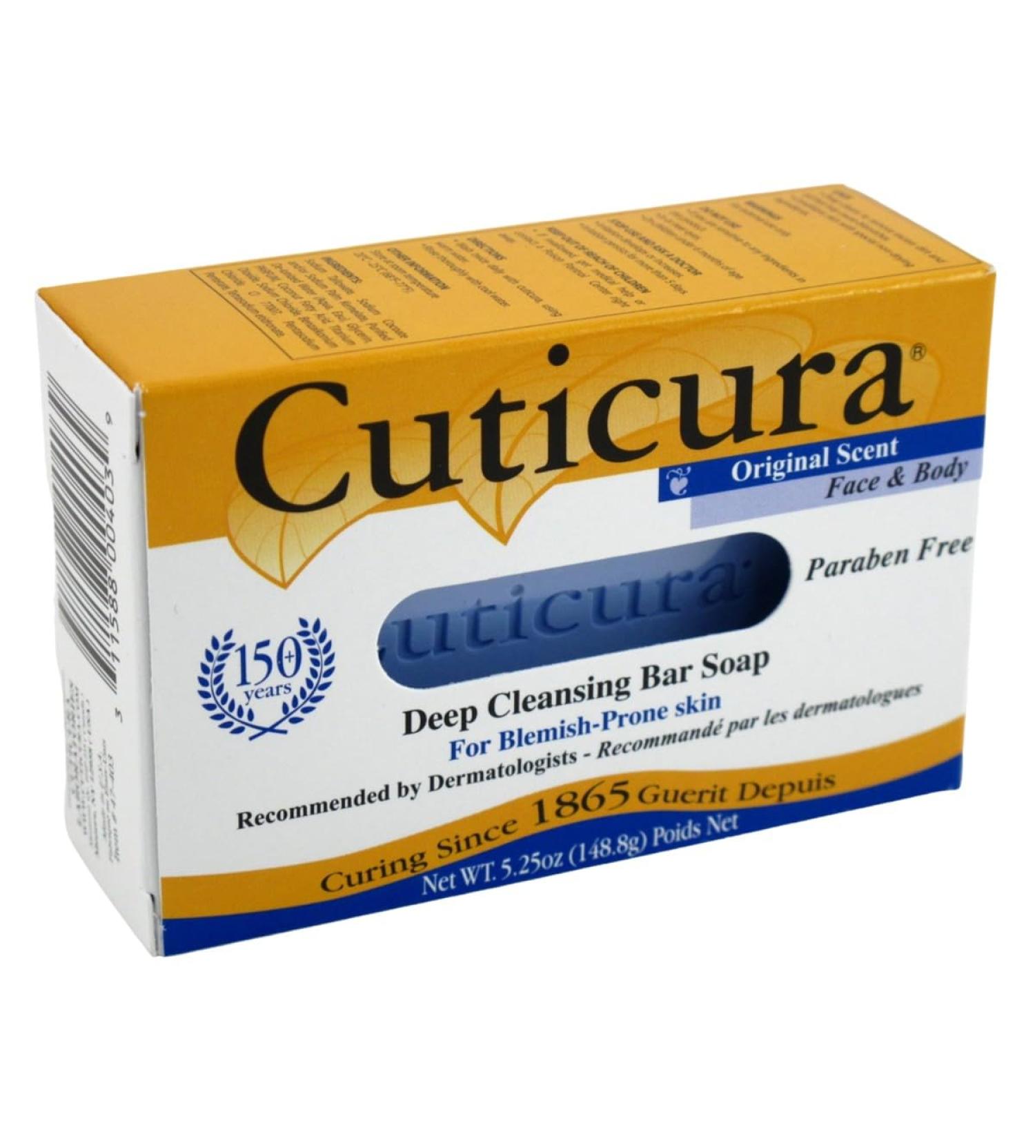 Cuticura Deep Cleansing Face & Body Soap - Original Scent 5.25 oz | Premium International Shipping - Buy Online on GoSupps.com