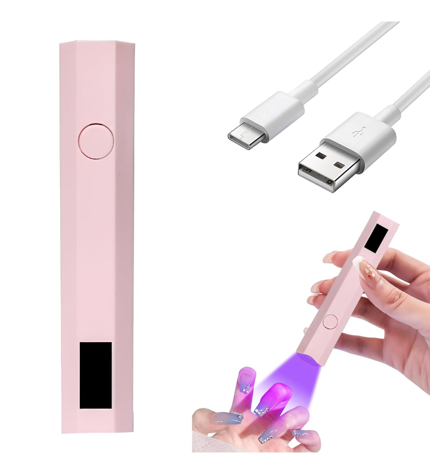 USB Rechargeable Led Nail Lamp 3W Handheld UV Nail Lamp Mini U V Lamps for Gel Nails Rechargeable USB Light with Smart LED Display Flash Cure Nail Dryer for Curing Gel Polish - Buy Online on GoSupps.com