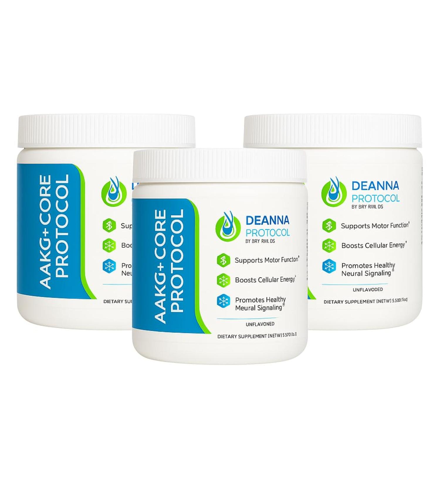 Deanna Protocol - AAKG+ Core Powder (3 Pack Unflavored) - Buy Online on GoSupps.com