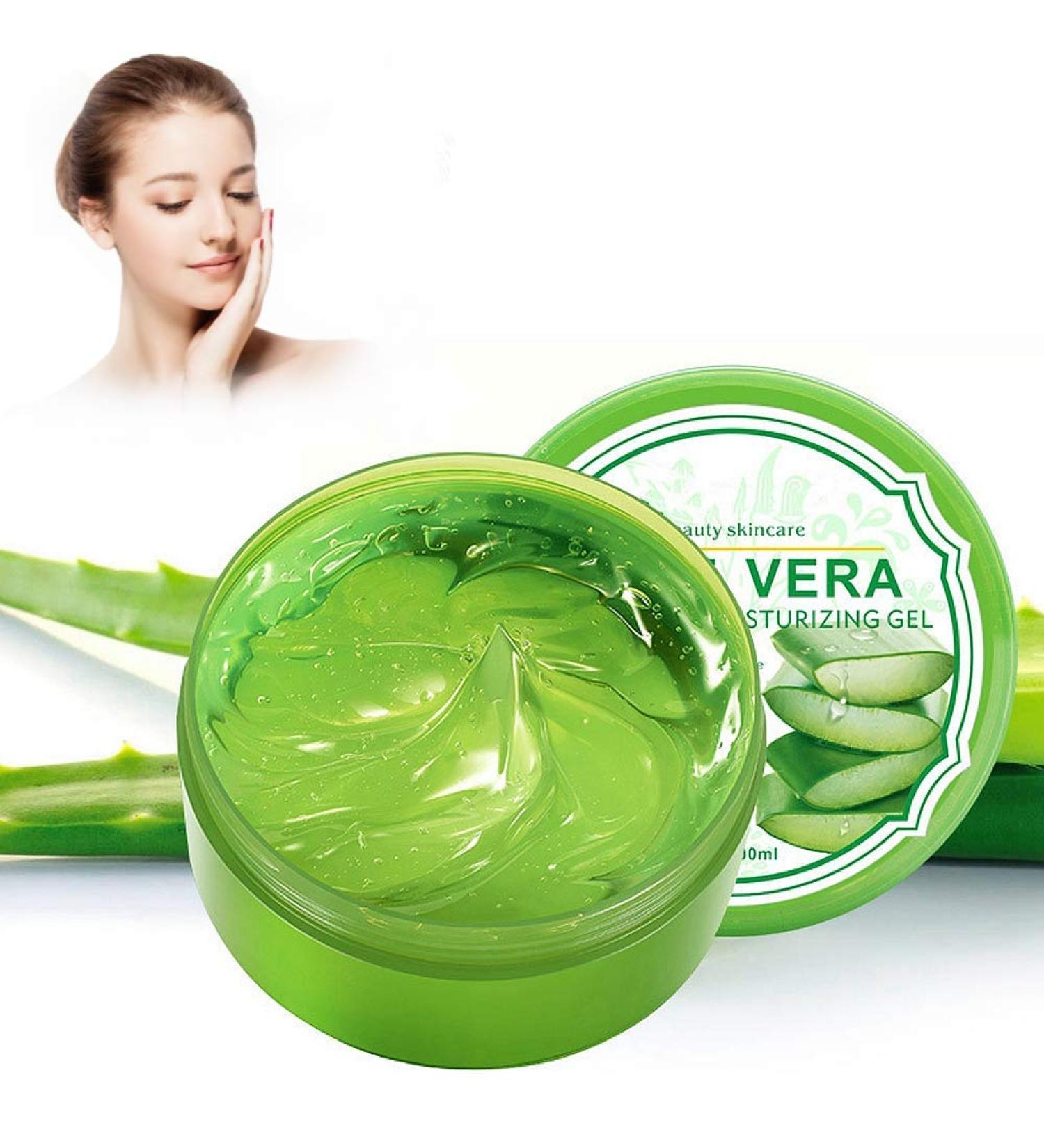 300g Organic Aloe Vera Gel - Natural Soothing Moisturizer for Skin & Hair Sunburn Relief Scar Repair & Anti-Inflammatory Care - Buy Online on GoSupps.com