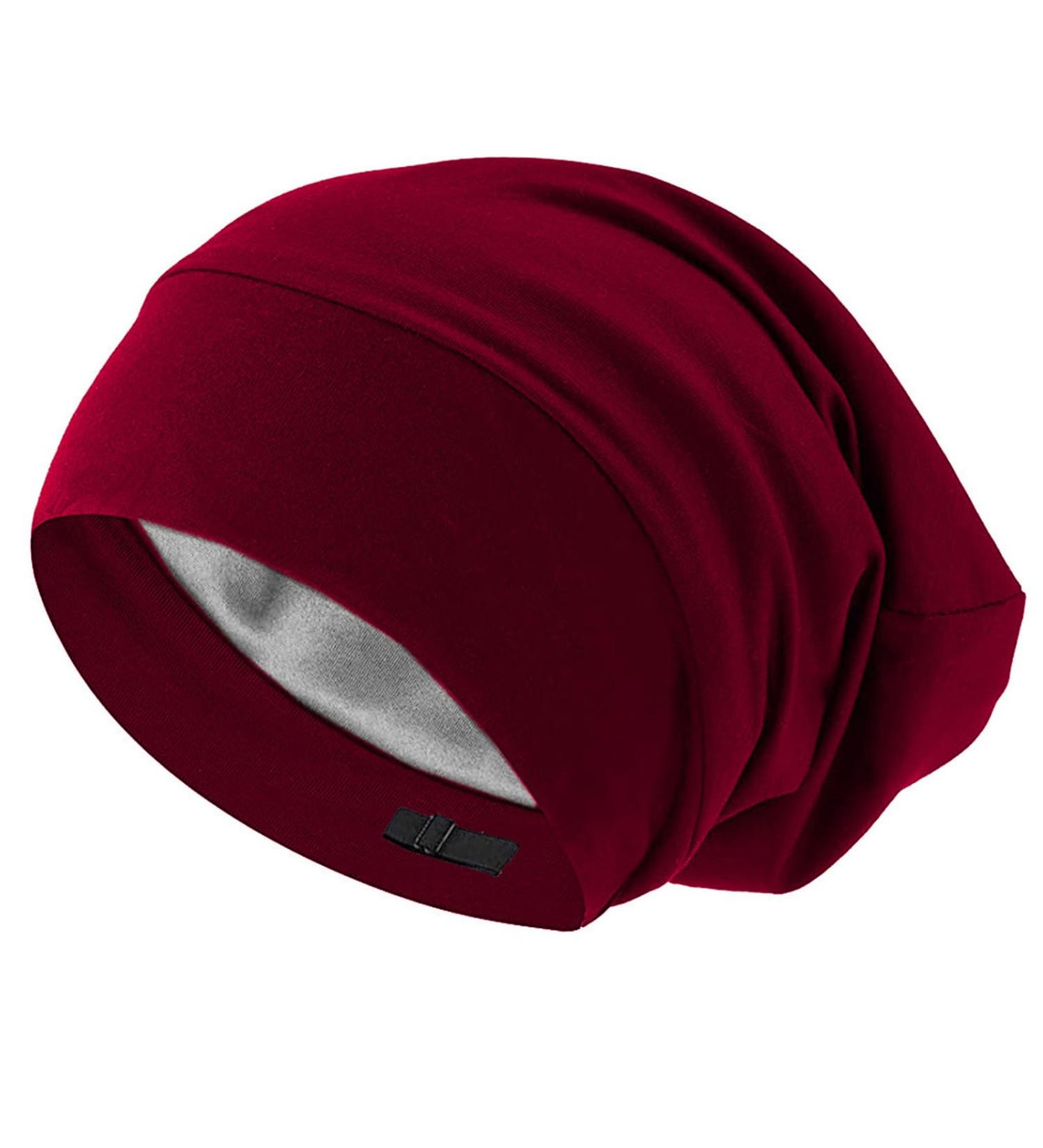 Silk bonnet for curly hair natural hair women and men - Buy Online on GoSupps.com